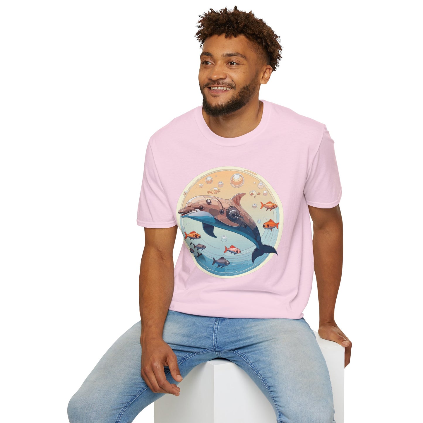 Dolphin Shirts, Shirt with Dolphin, Fish Tee Shirt, Animal Shirt