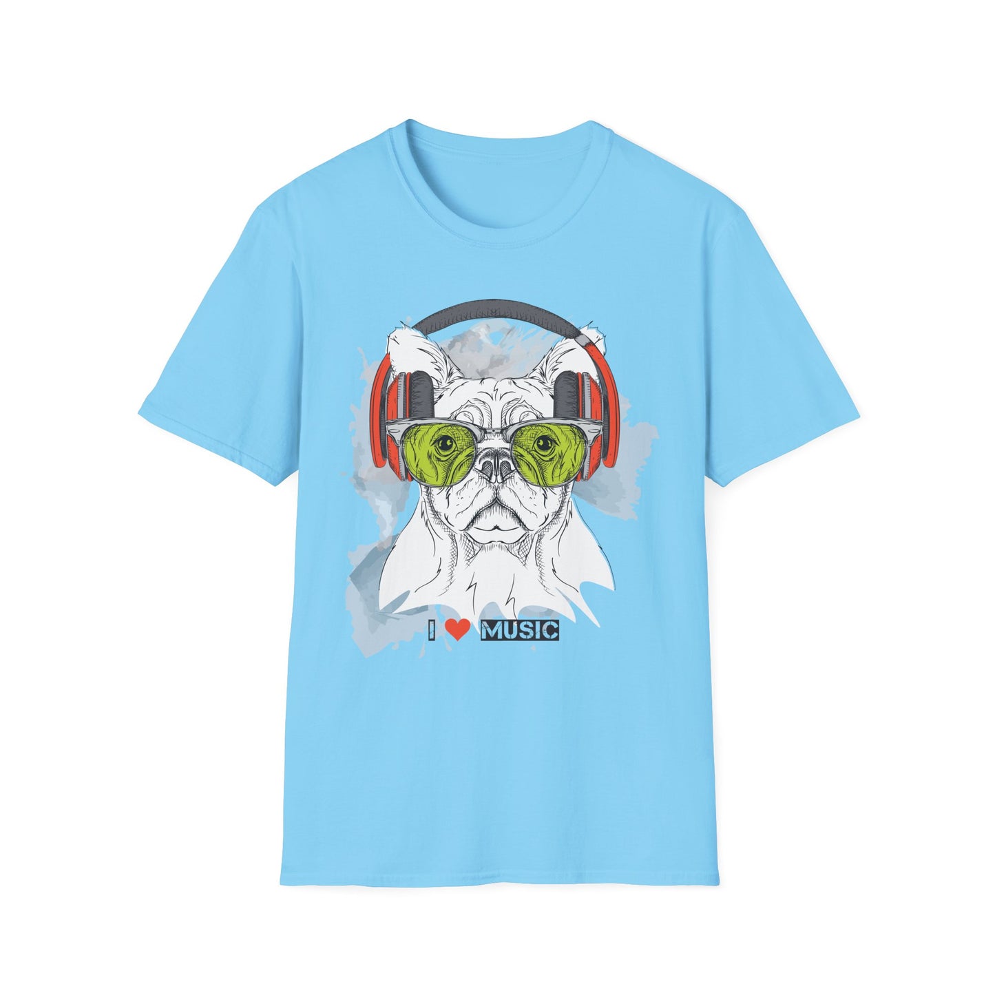 I love Music Animals Shirts, Shirt with Animals, Animals with Headphones Shirt
