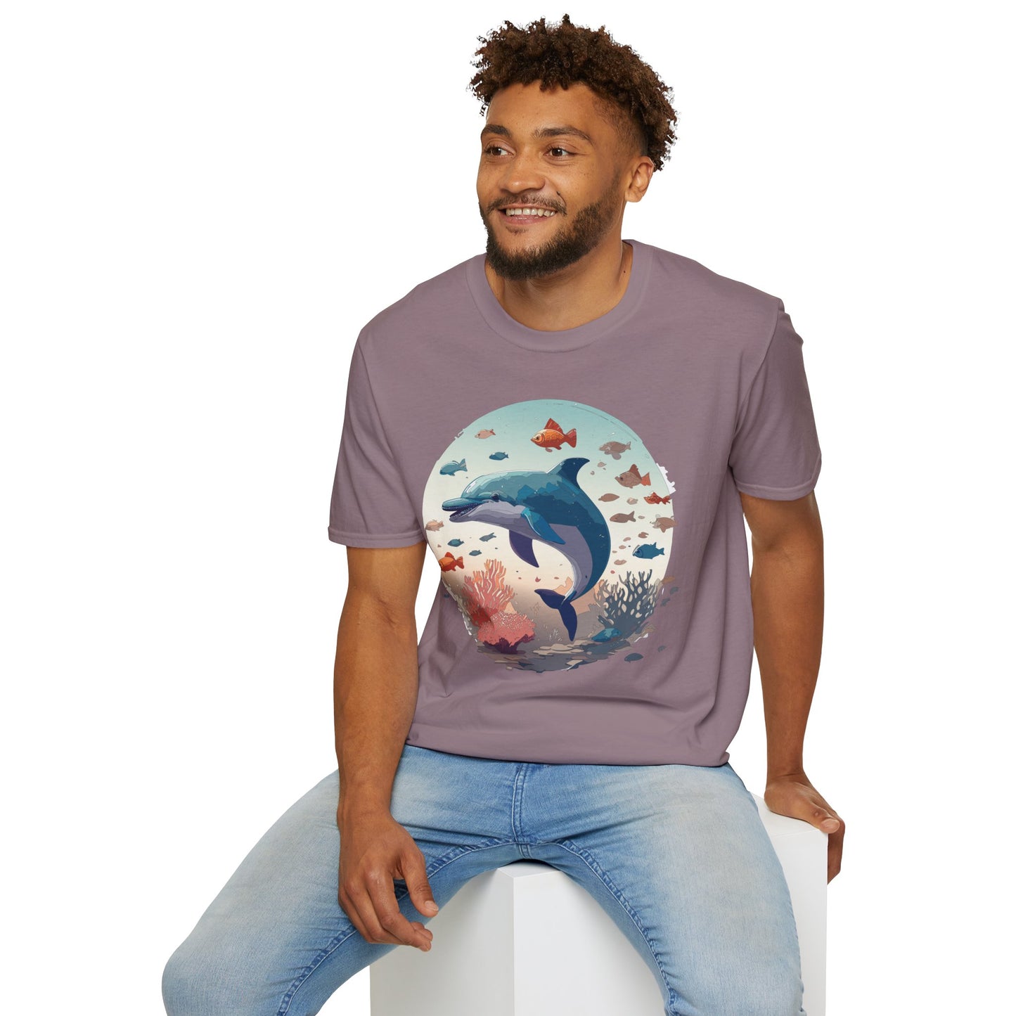 Dolphin Shirts, Shirt with Dolphin, Fish Tee Shirt, Animal Shirt