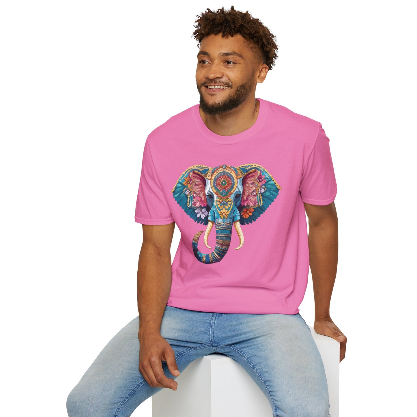 Elephant Shirt, T Shirt with Elephant, Elephant on T Shirt, T Shirt with Animation, Animals Tee Shirt