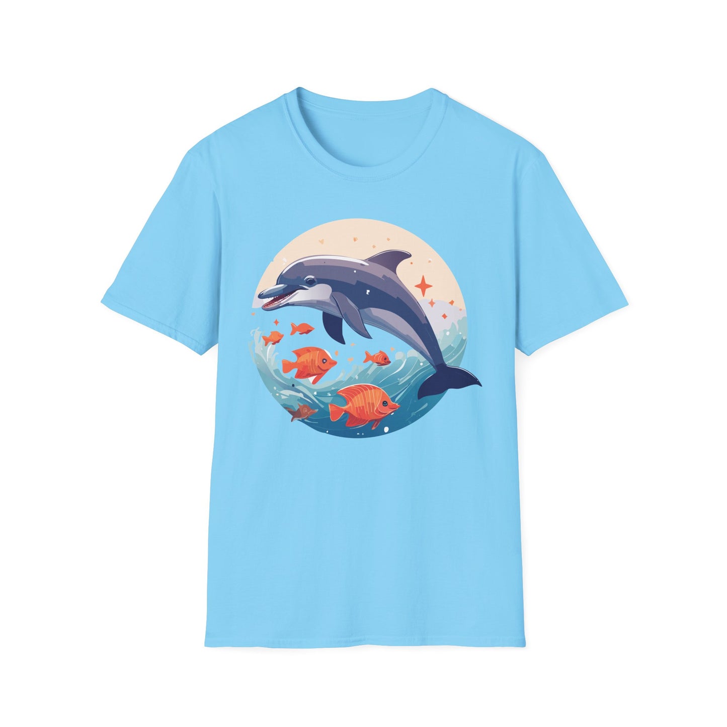Dolphin Shirts, Shirt with Dolphin, Fish Tee Shirt, Animal Shirt