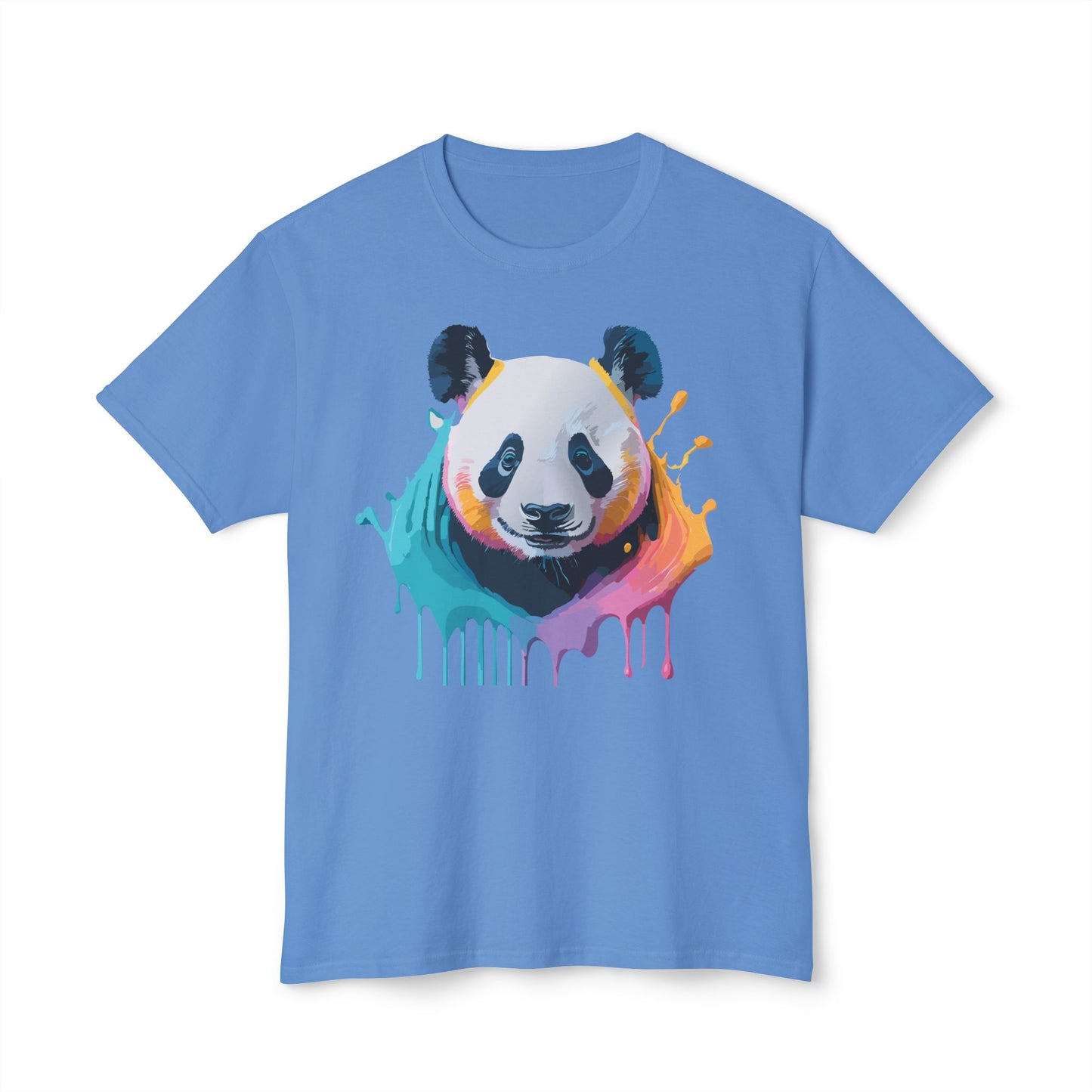 Panda T-Shirt, Vintage Panda Tee, Floral Tees, Panda Art Design Shirt, Tee Shirt with Panda Art 1