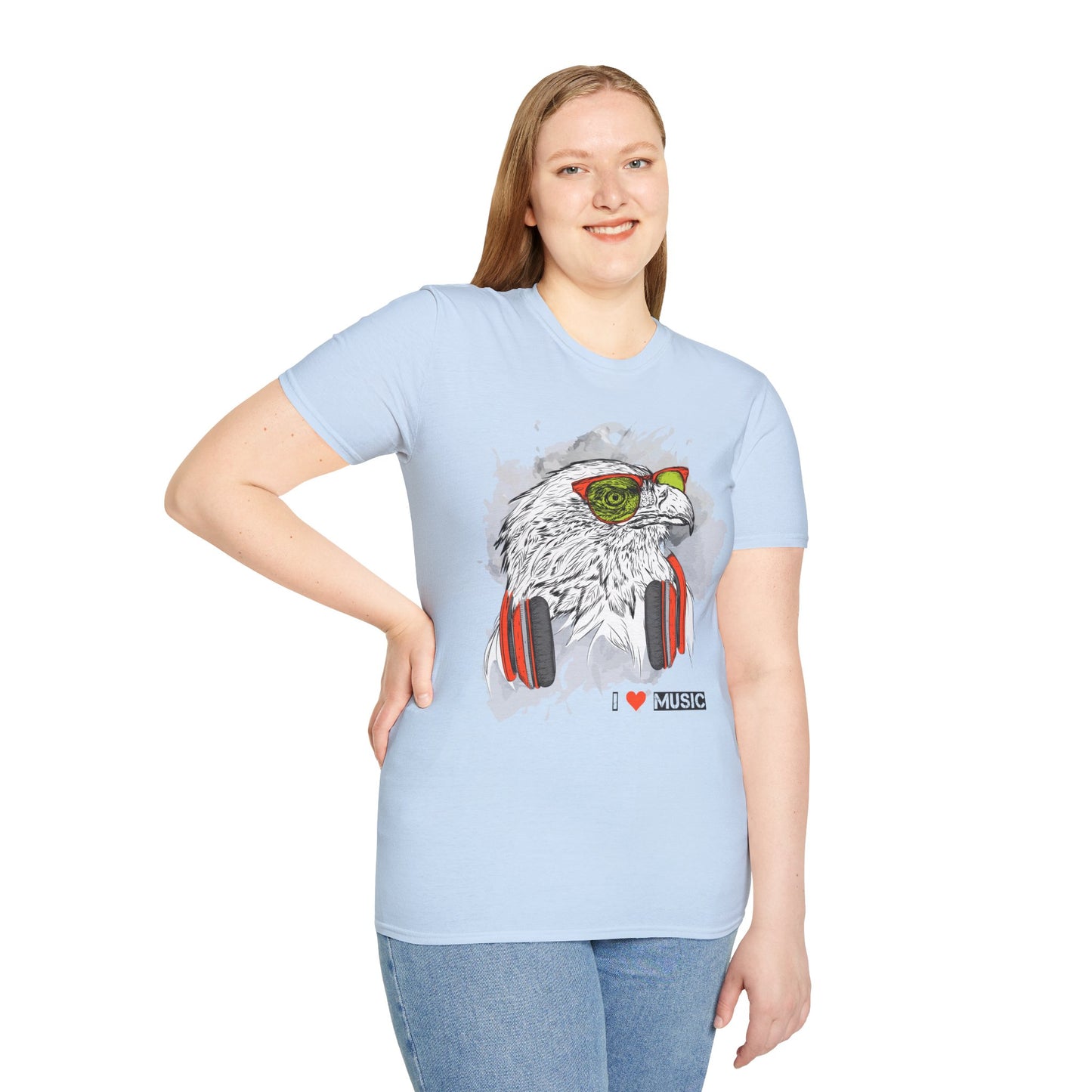 I love Music Animals Shirts, Shirt with Animals, Animals with Headphones Shirt