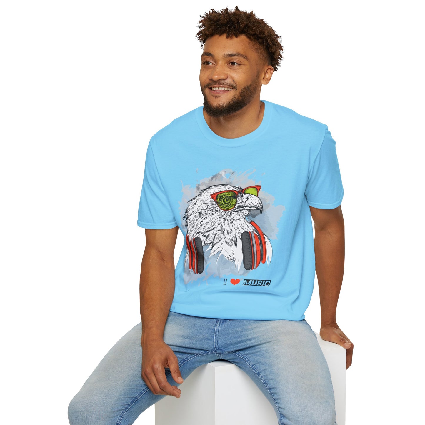 I love Music Animals Shirts, Shirt with Animals, Animals with Headphones Shirt