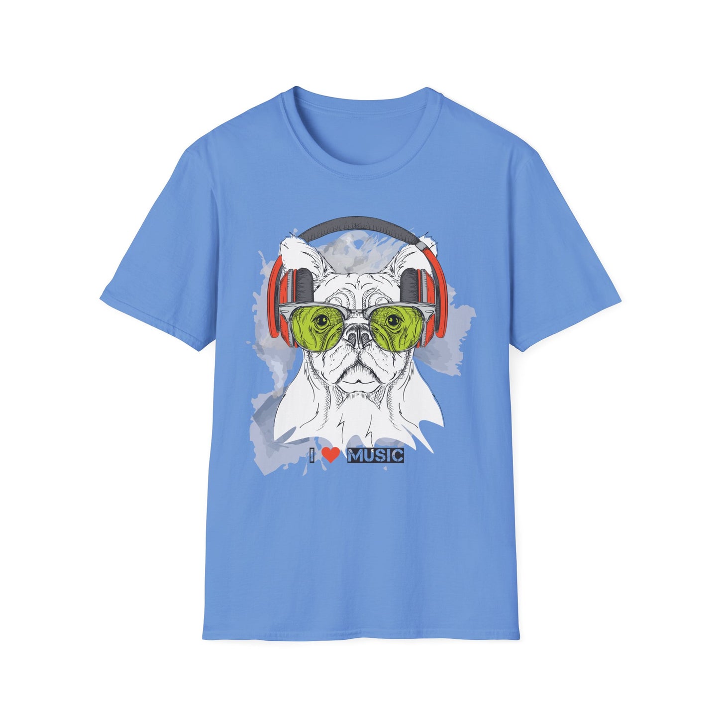 I love Music Animals Shirts, Shirt with Animals, Animals with Headphones Shirt