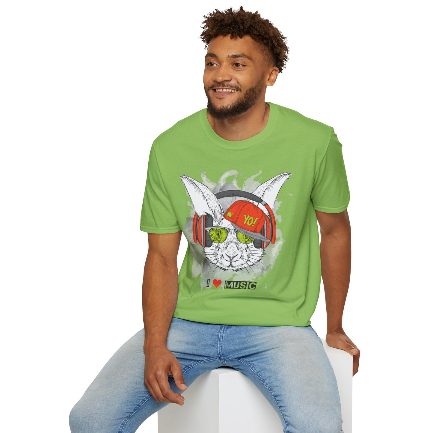 I love Music Animals Shirts, Shirt with Animals, Animals with Headphones Shirt