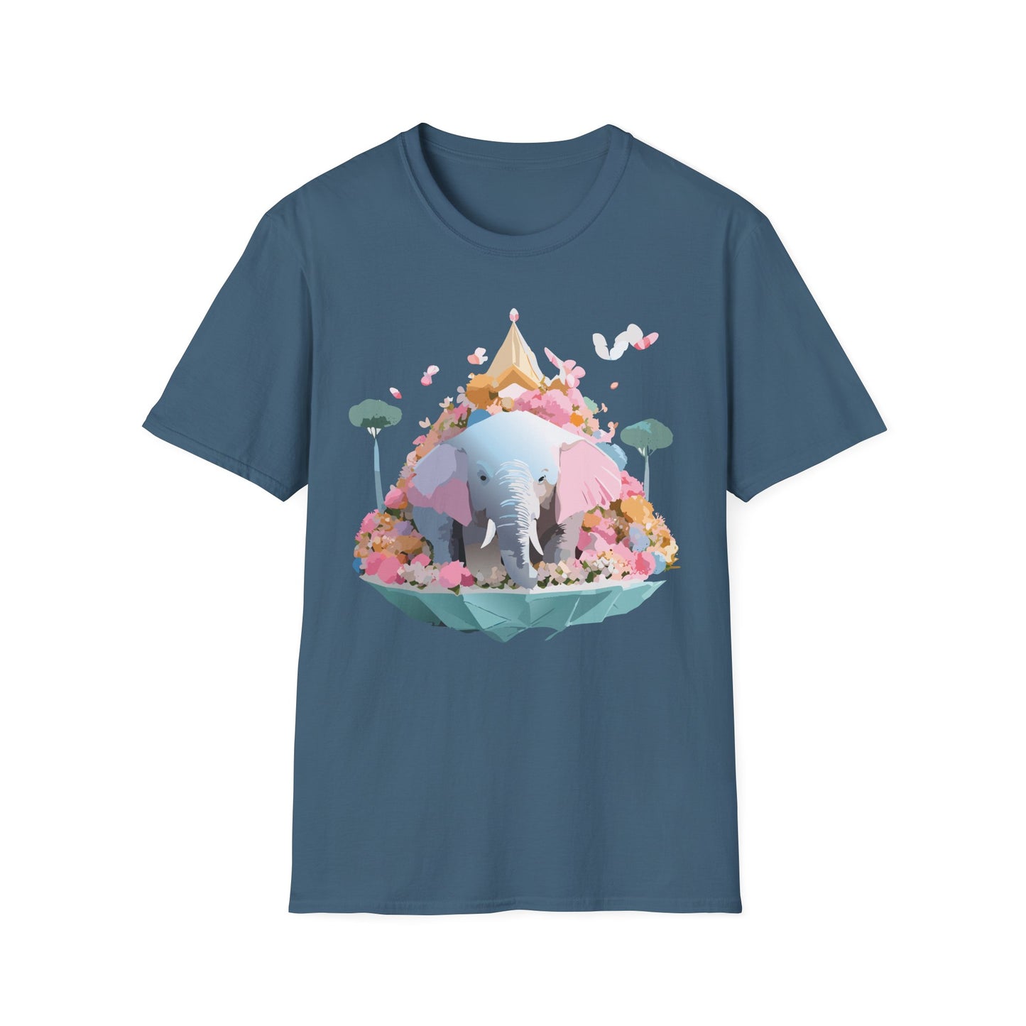 Elephant Shirt, T Shirt with Elephant, Elephant on T Shirt, T Shirt with Animation, Animals Tee Shirt
