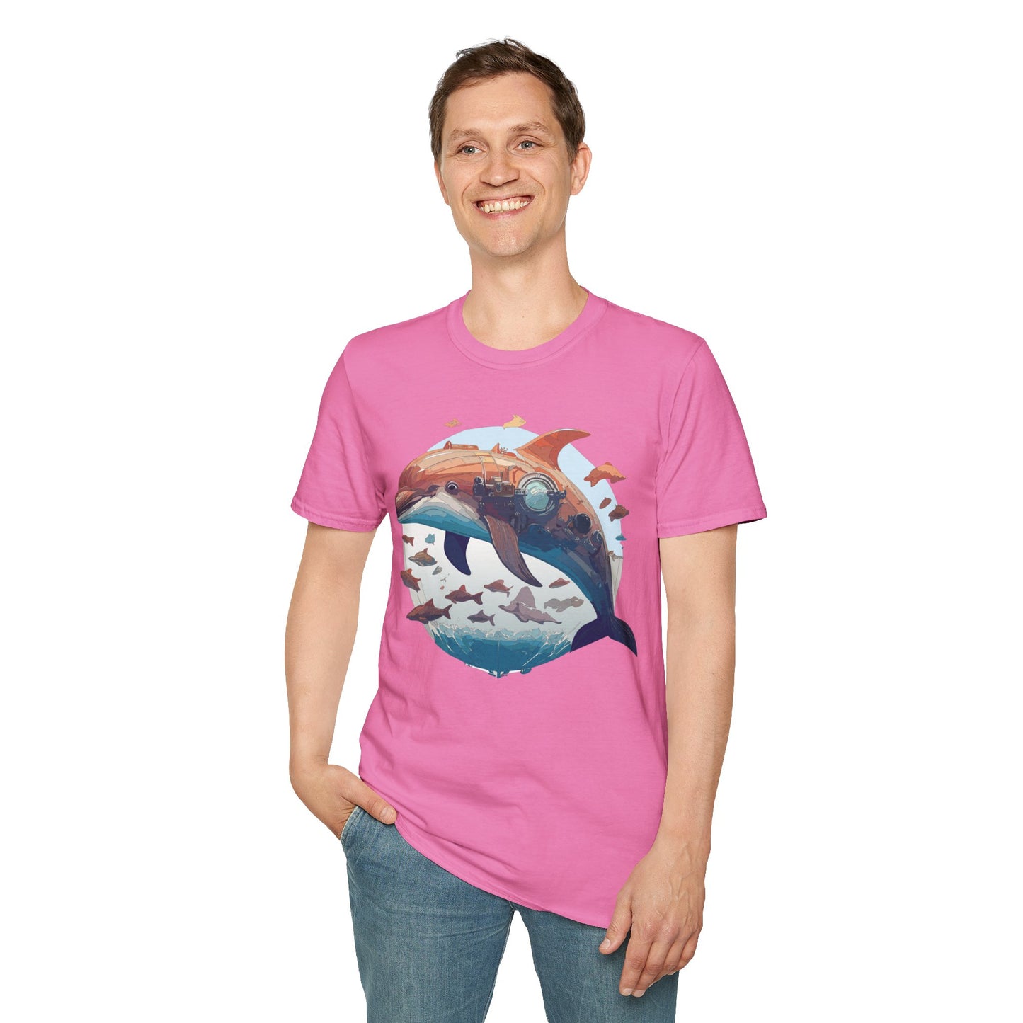Dolphin Shirts, Shirt with Dolphin, Fish Tee Shirt, Animal Shirt