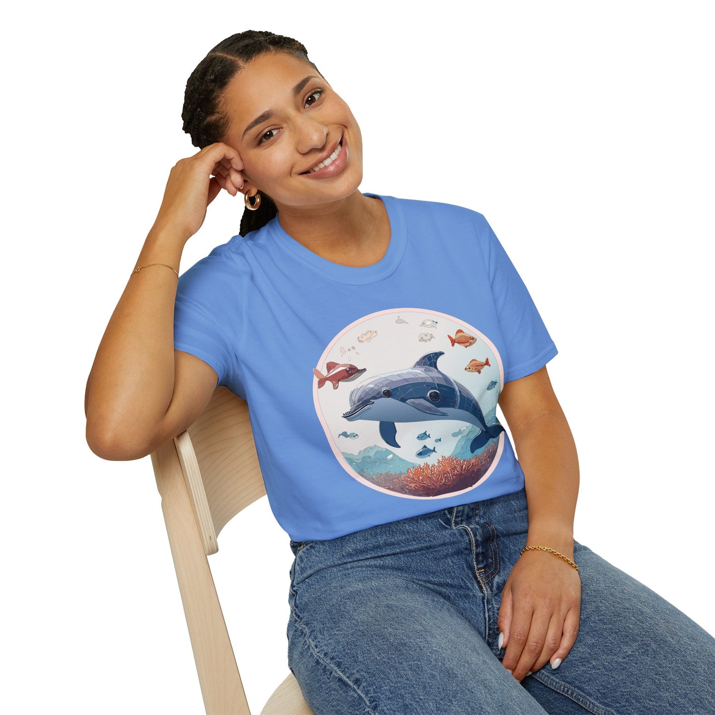 Dolphin Shirts, Shirt with Dolphin, Fish Tee Shirt, Animal Shirt