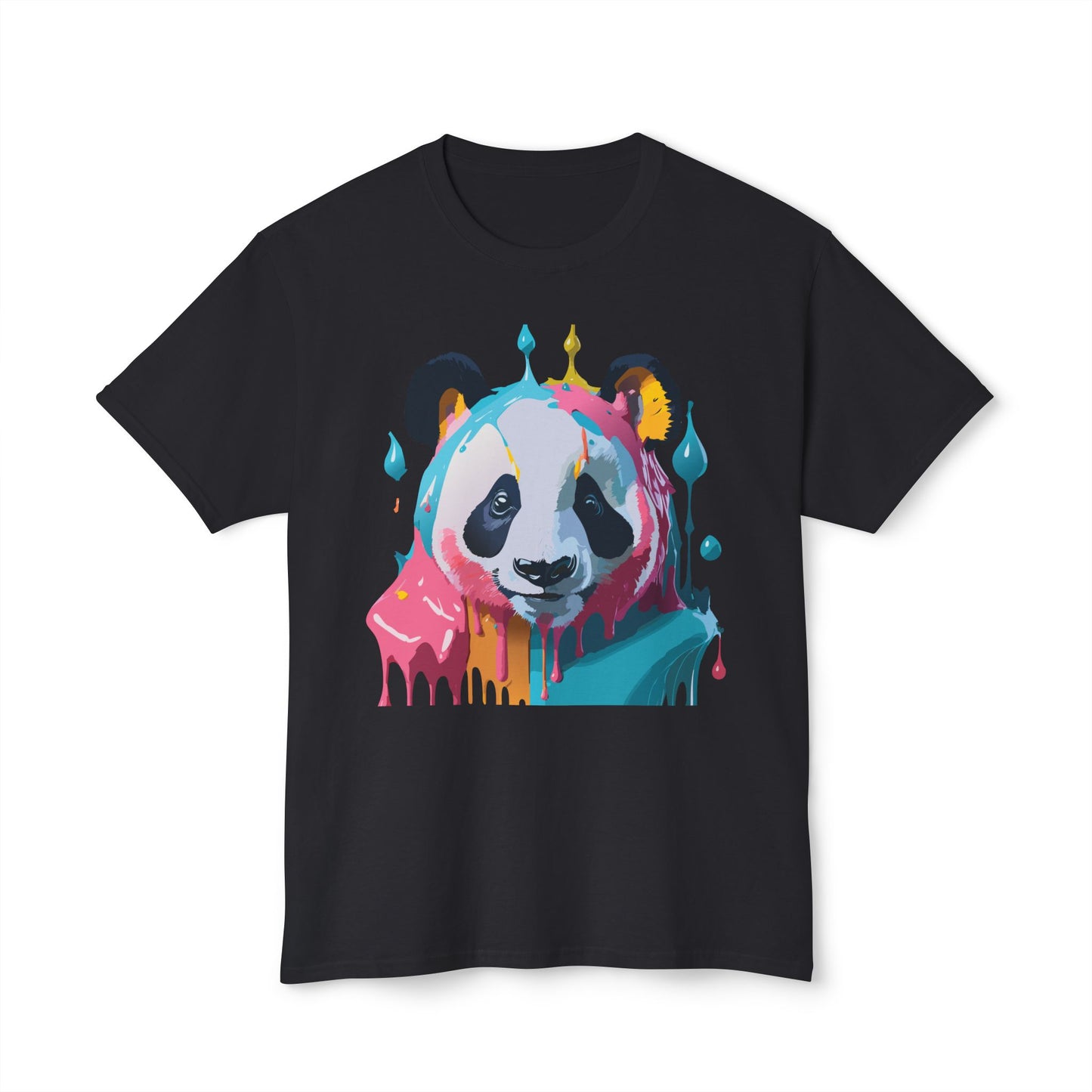 Panda T-Shirt, Vintage Panda Tee, Floral Tees, Panda Art Design Shirt, Tee Shirt with Panda Art 5