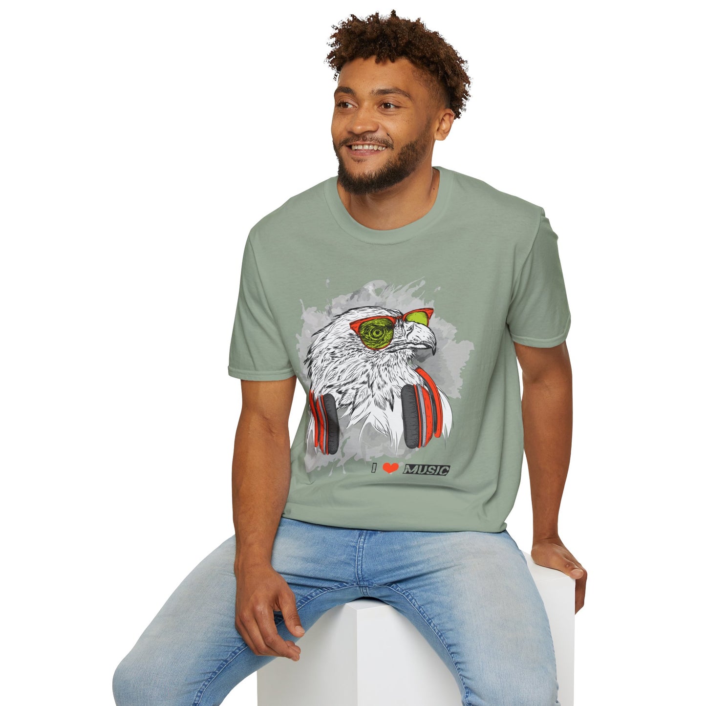 I love Music Animals Shirts, Shirt with Animals, Animals with Headphones Shirt