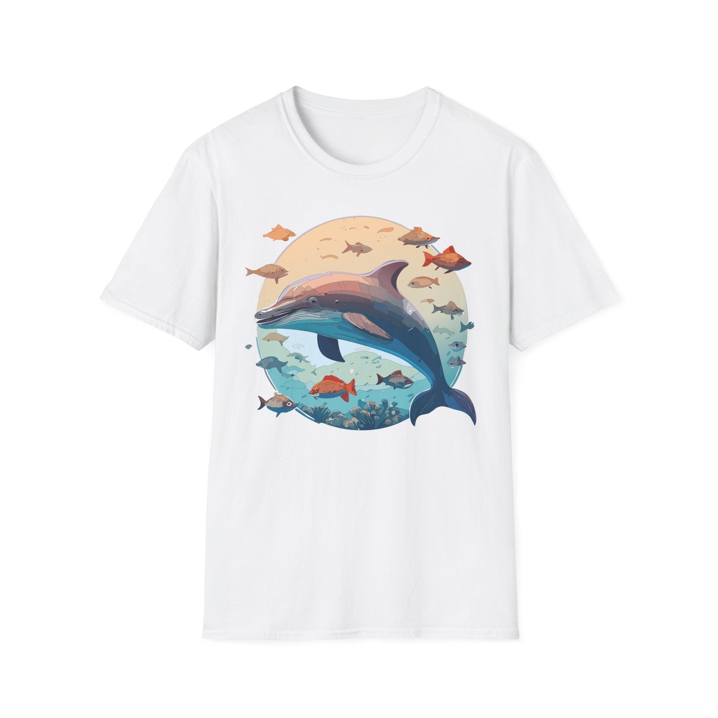 Dolphin Shirts, Shirt with Dolphin, Fish Tee Shirt, Animal Shirt