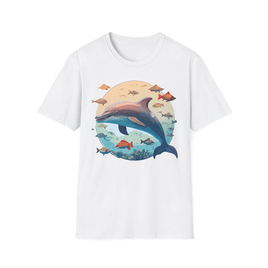 Dolphin Shirts, Shirt with Dolphin, Fish Tee Shirt, Animal Shirt