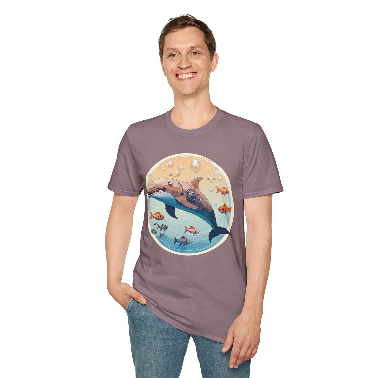 Dolphin Shirts, Shirt with Dolphin, Fish Tee Shirt, Animal Shirt