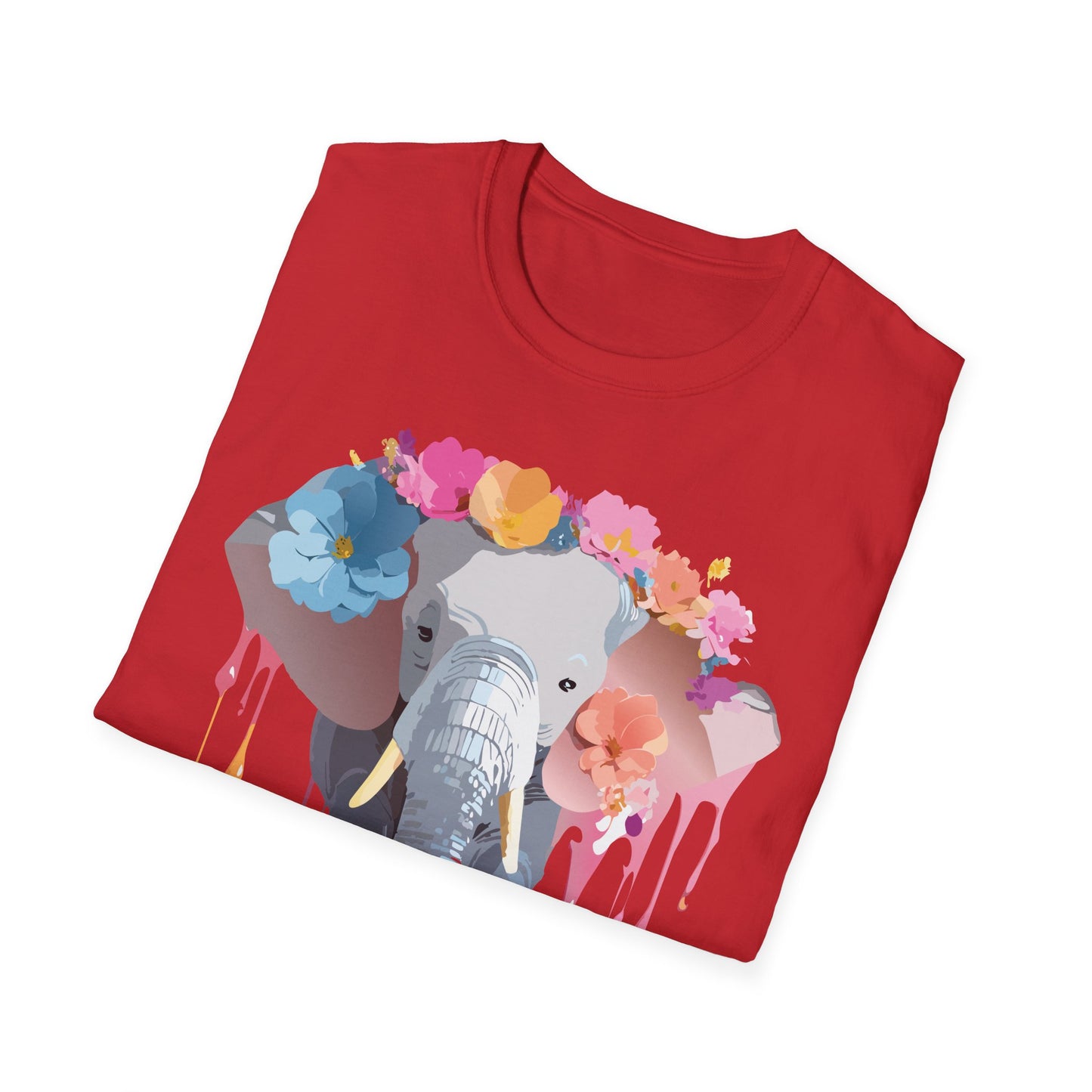 Elephant Shirt, T Shirt with Elephant, Elephant on T Shirt, T Shirt with Animation, Animals Tee Shirt