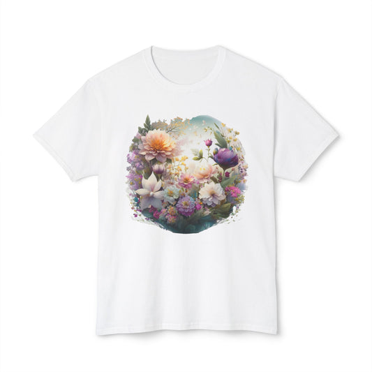 Floral T-Shirt, Vintage Flowers Tee, Floral Tees, Floral Art Design Shirt, Tee Shirt with Floral Art 12