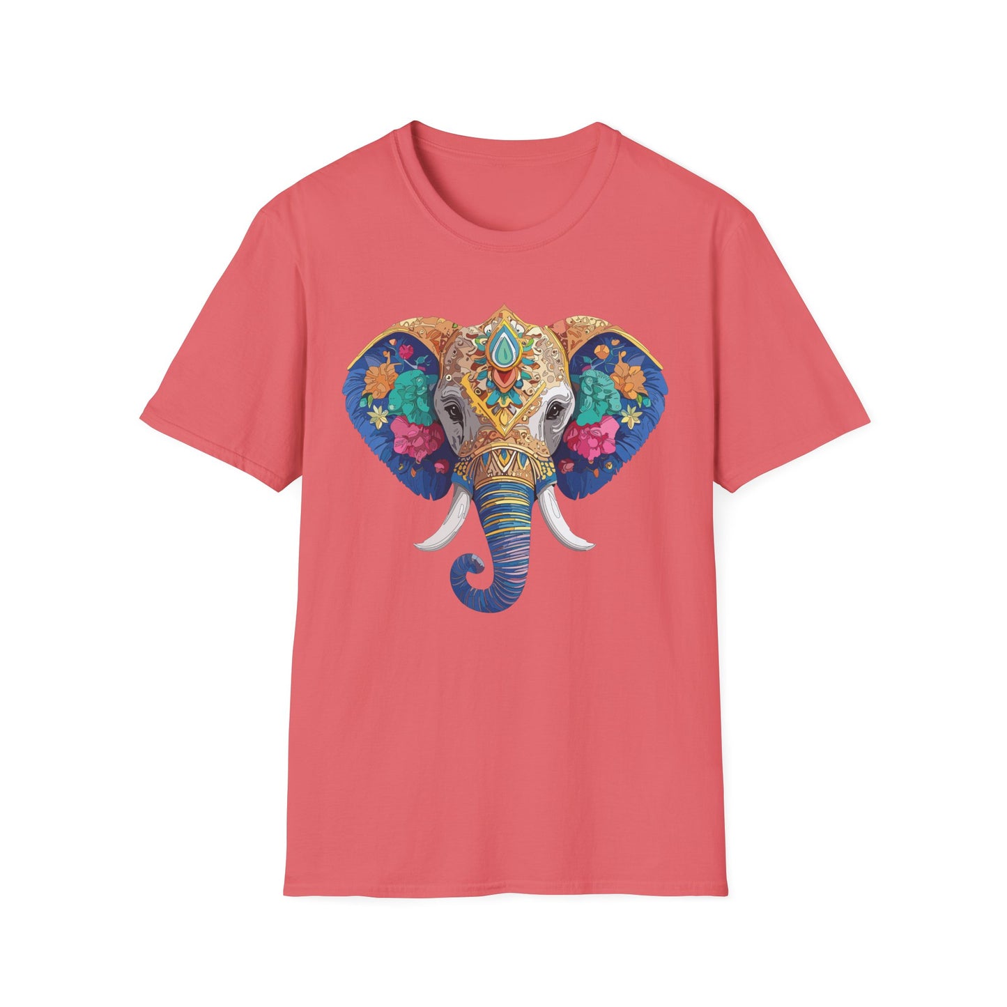 Elephant Shirt, T Shirt with Elephant, Elephant on T Shirt, T Shirt with Animation, Animals Tee Shirt