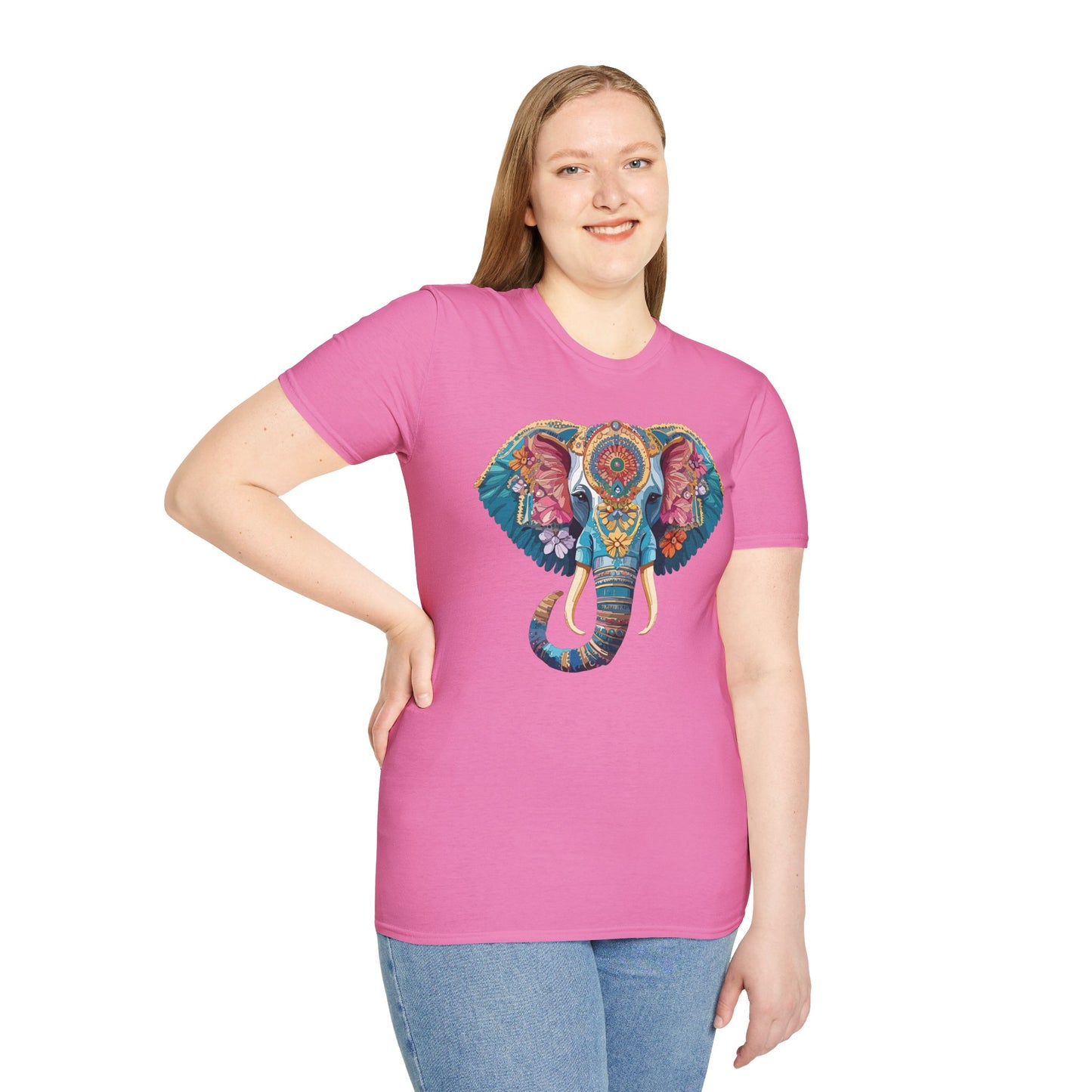 Elephant Shirt, T Shirt with Elephant, Elephant on T Shirt, T Shirt with Animation, Animals Tee Shirt