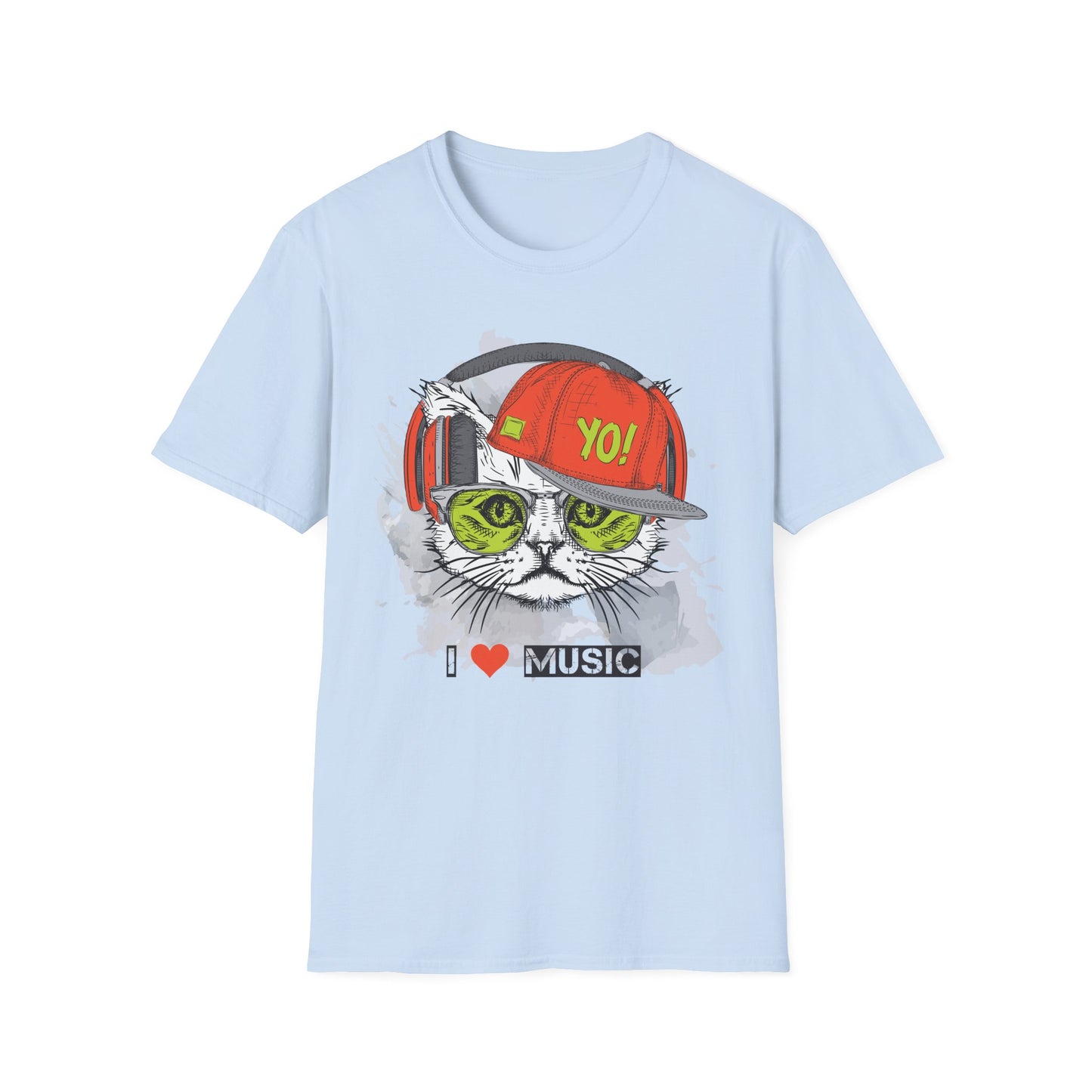 I love Music Animals Shirts, Shirt with Animals, Animals with Headphones Shirt