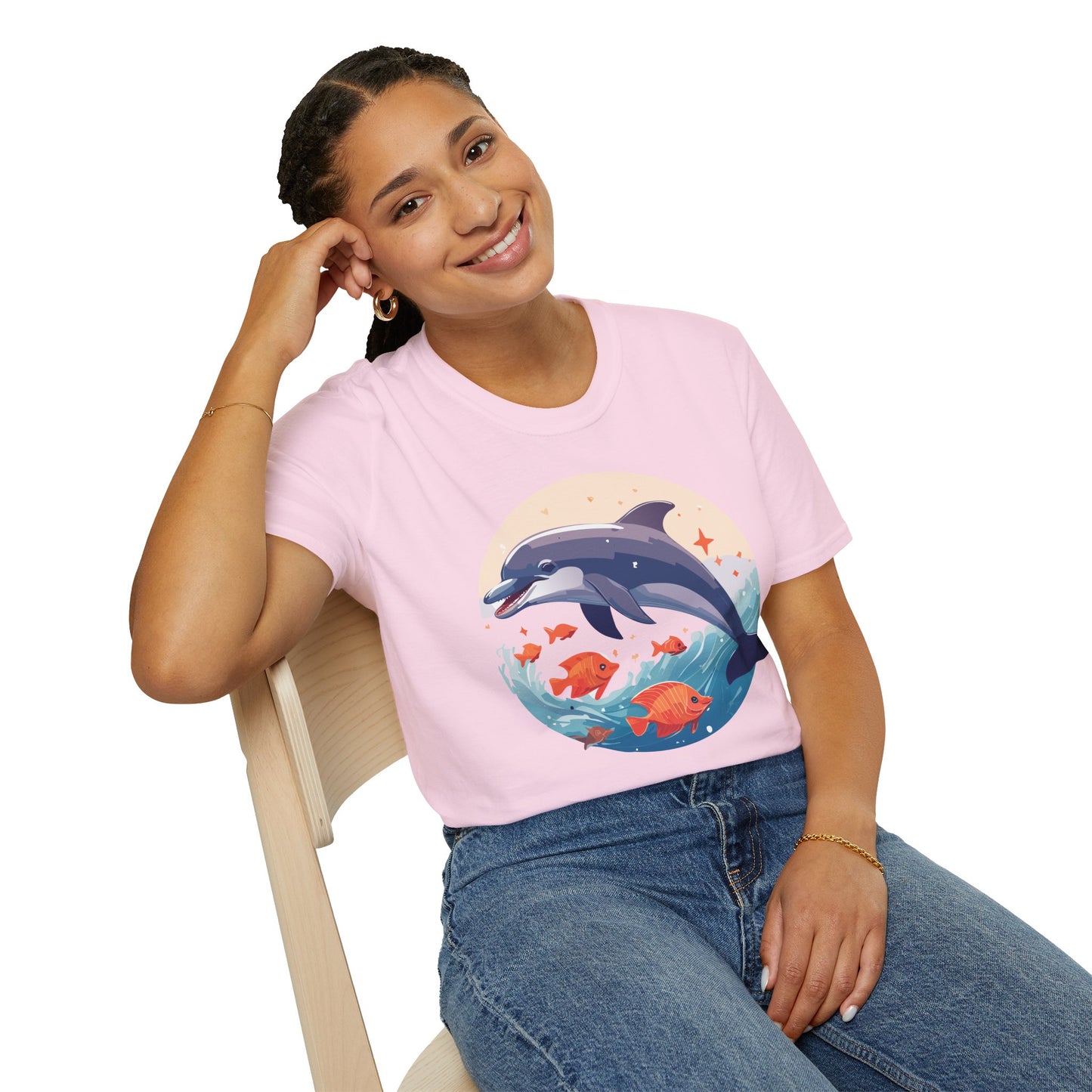 Dolphin Shirts, Shirt with Dolphin, Fish Tee Shirt, Animal Shirt