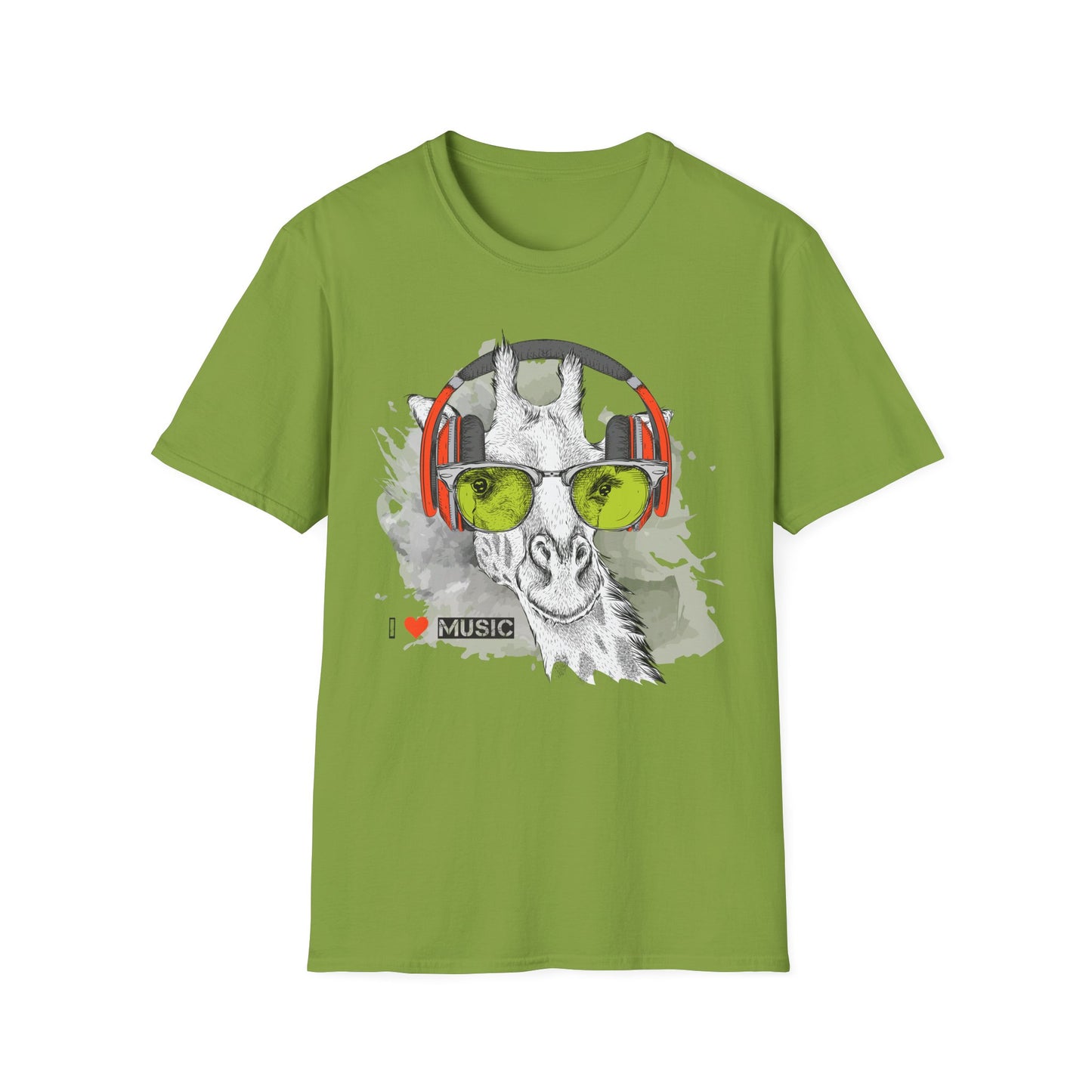 I love Music Animals Shirts, Shirt with Animals, Animals with Headphones Shirt