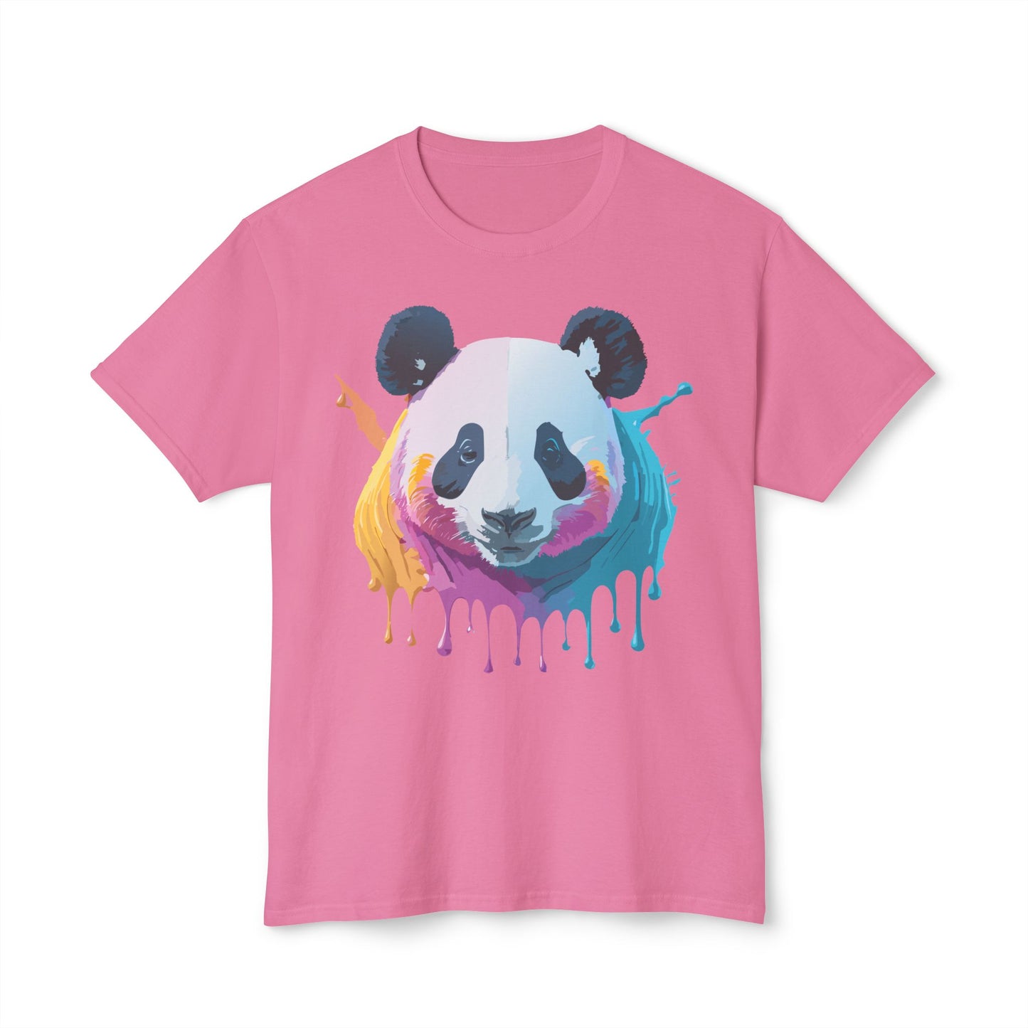 Panda T-Shirt, Vintage Panda Tee, Floral Tees, Panda Art Design Shirt, Tee Shirt with Panda Art 2