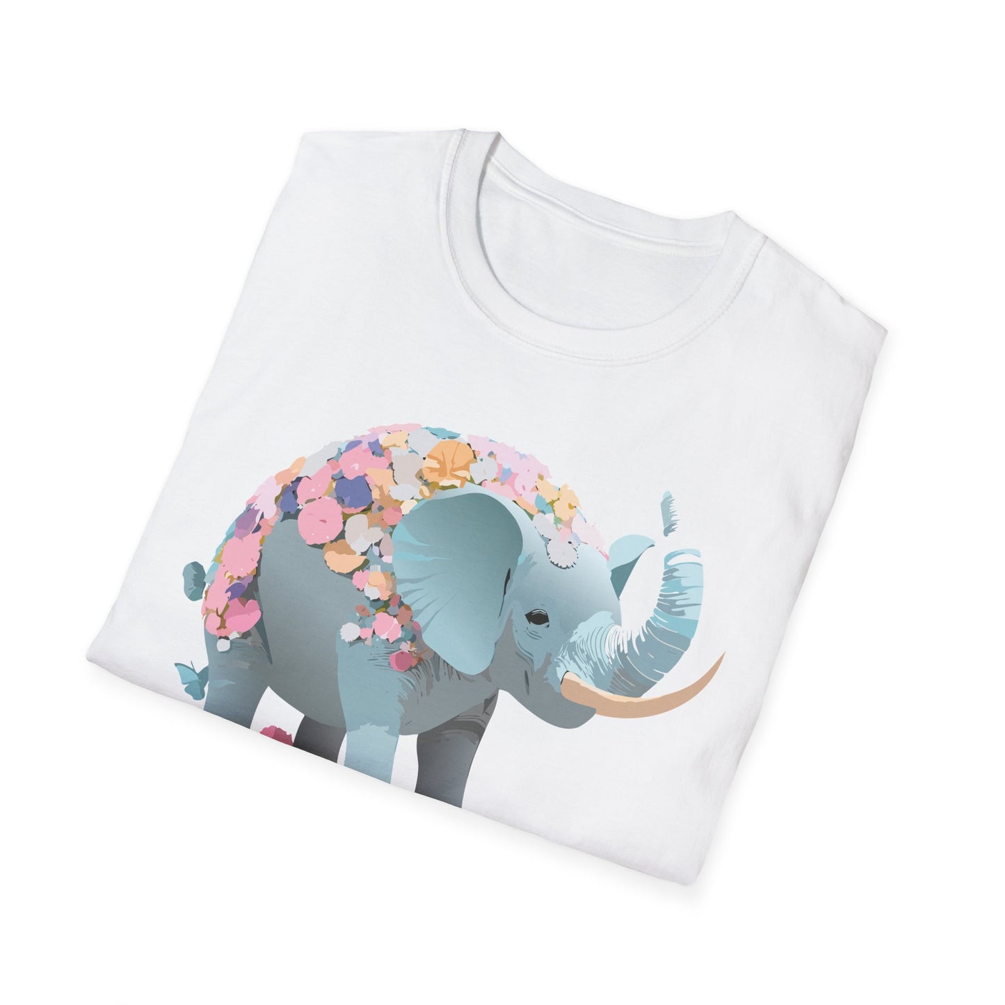 Elephant Shirt, T Shirt with Elephant, Elephant on T Shirt, T Shirt with Animation, Animals Tee Shirt