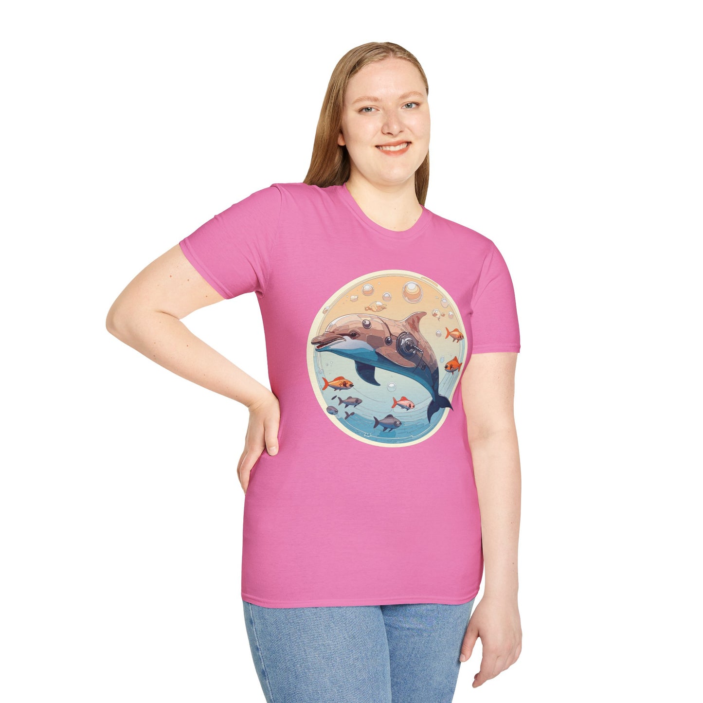 Dolphin Shirts, Shirt with Dolphin, Fish Tee Shirt, Animal Shirt