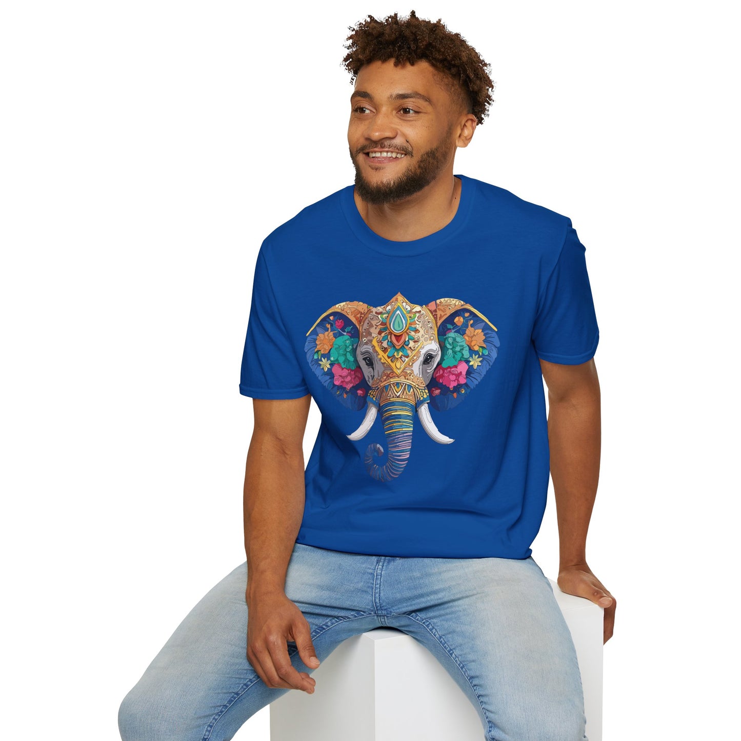 Elephant Shirt, T Shirt with Elephant, Elephant on T Shirt, T Shirt with Animation, Animals Tee Shirt