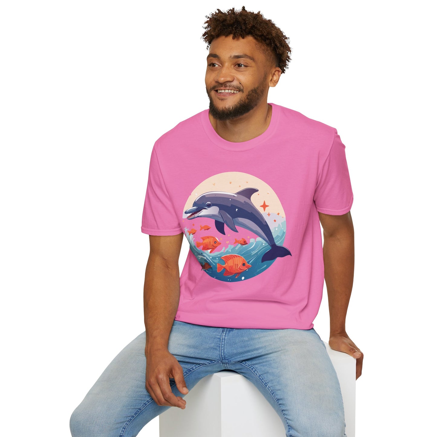 Dolphin Shirts, Shirt with Dolphin, Fish Tee Shirt, Animal Shirt