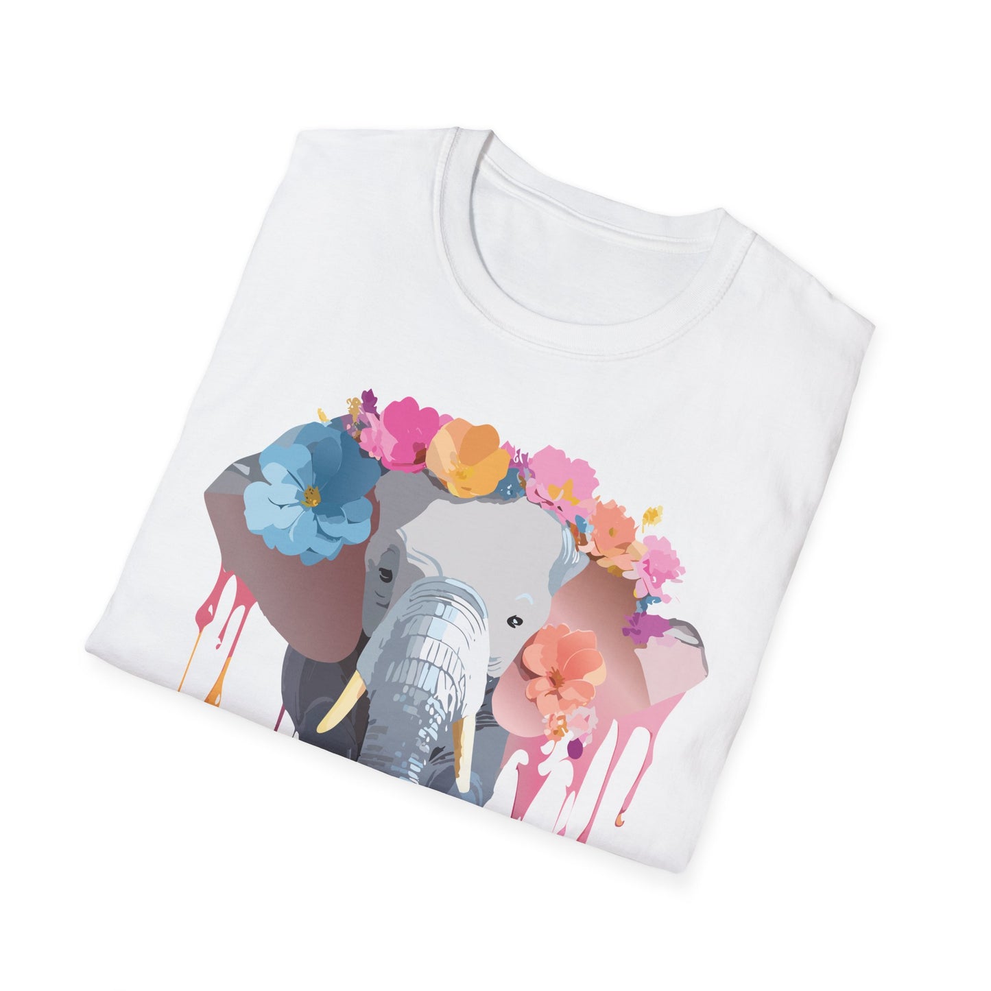 Elephant Shirt, T Shirt with Elephant, Elephant on T Shirt, T Shirt with Animation, Animals Tee Shirt