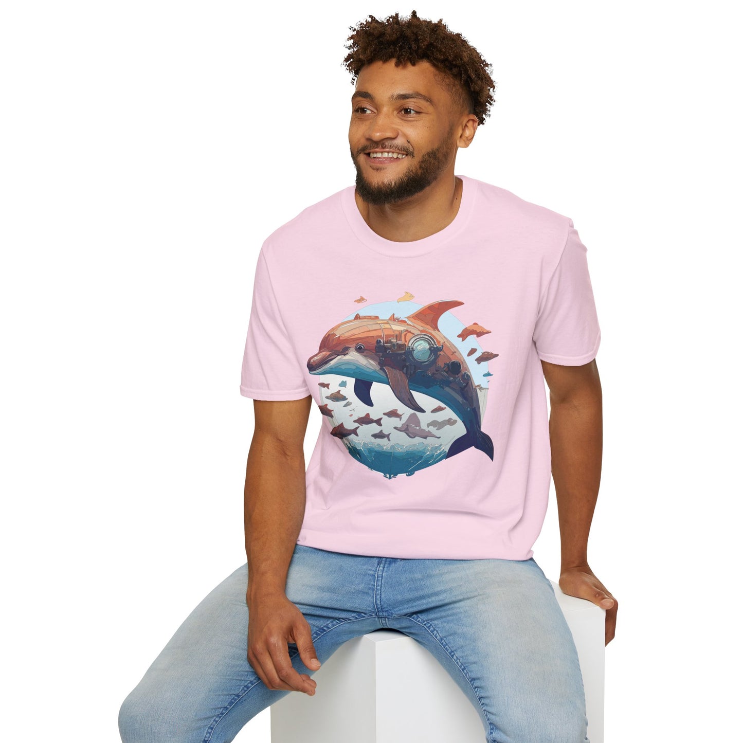 Dolphin Shirts, Shirt with Dolphin, Fish Tee Shirt, Animal Shirt