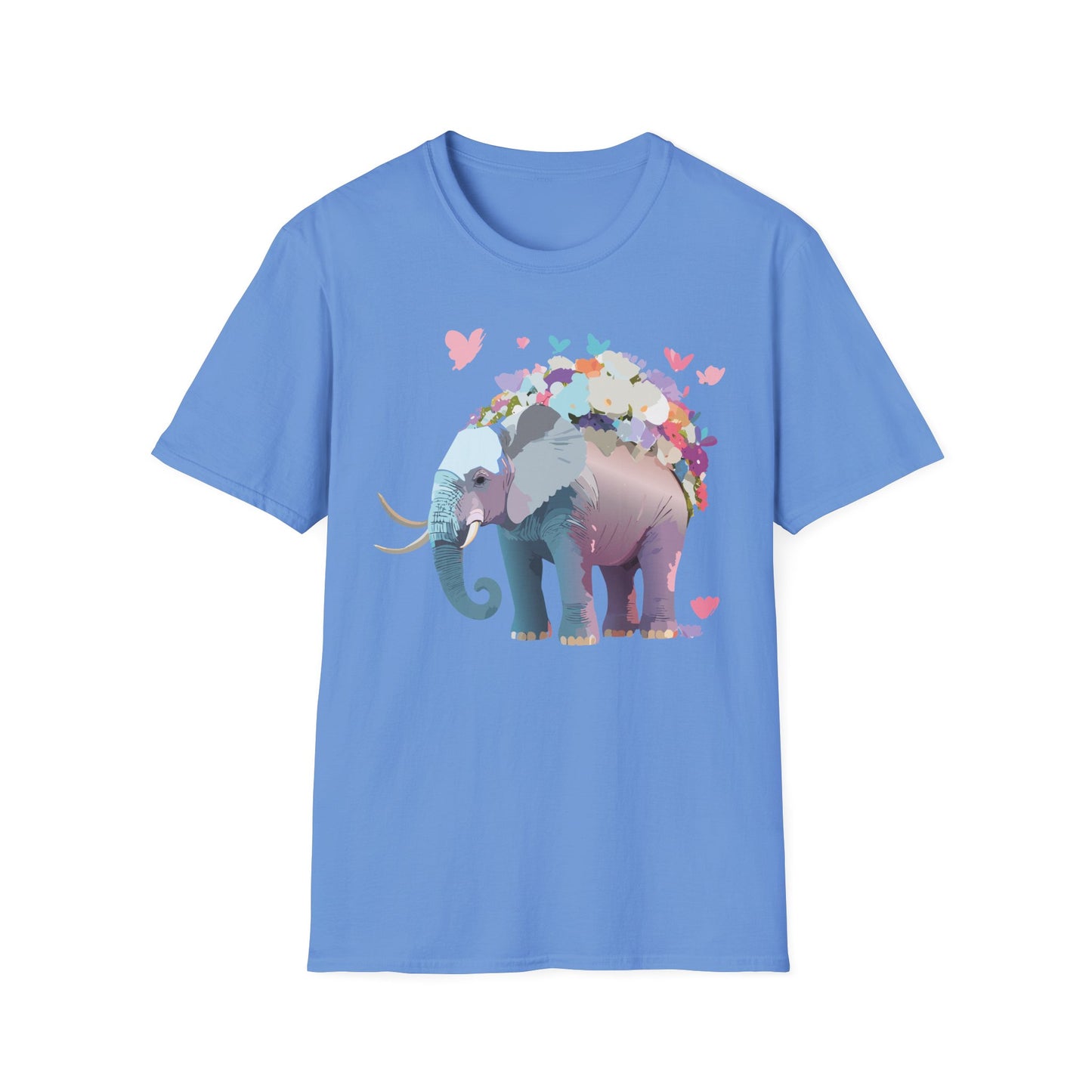 Elephant Shirt, T Shirt with Elephant, Elephant on T Shirt, T Shirt with Animation, Animals Tee Shirt