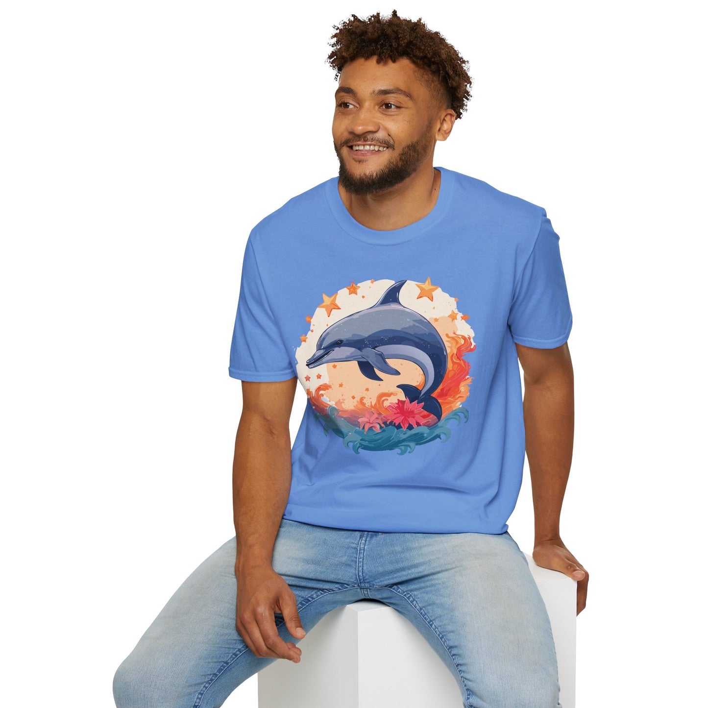 Dolphin Shirts, Shirt with Dolphin, Fish Tee Shirt, Animal Shirt