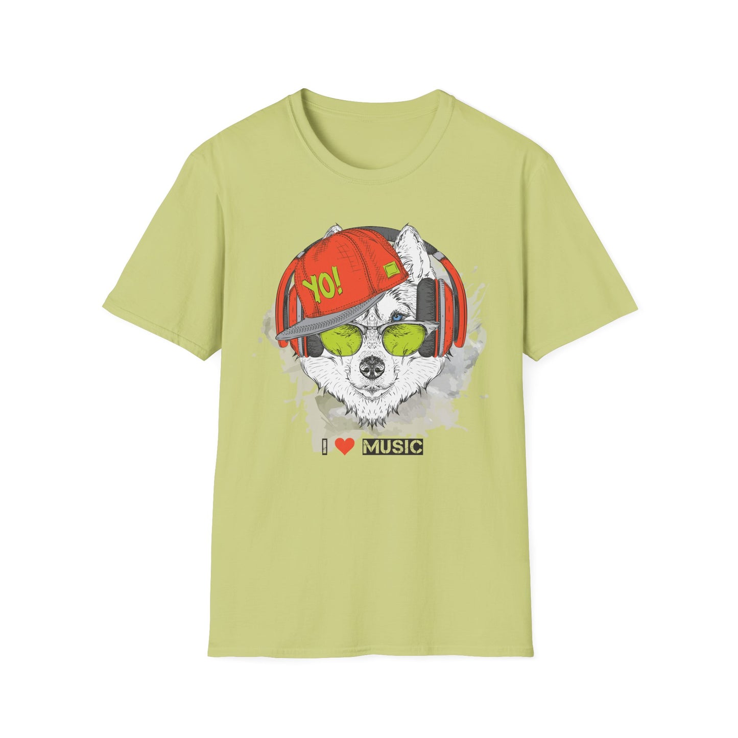 I love Music Animals Shirts, Shirt with Animals, Animals with Headphones Shirt