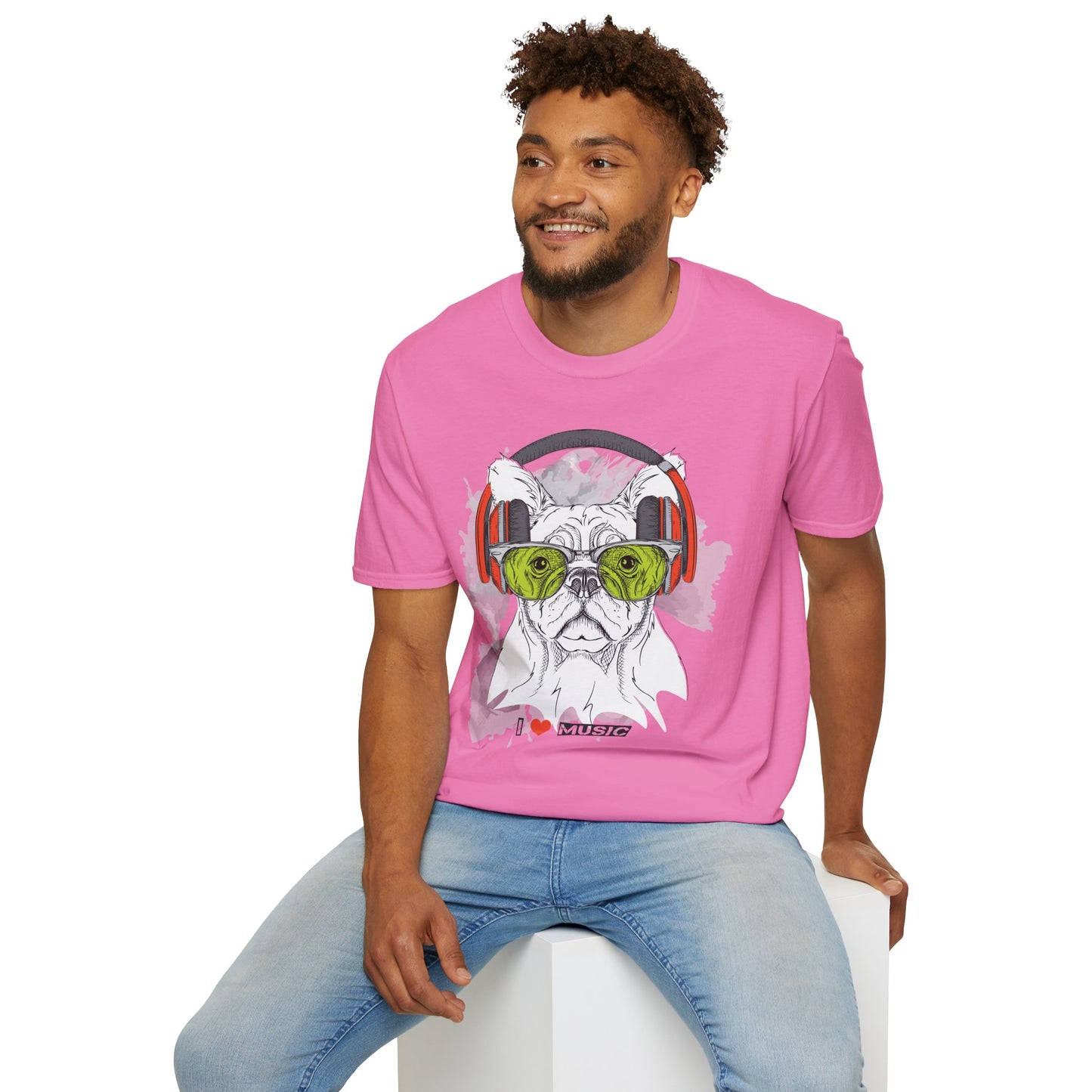 I love Music Animals Shirts, Shirt with Animals, Animals with Headphones Shirt