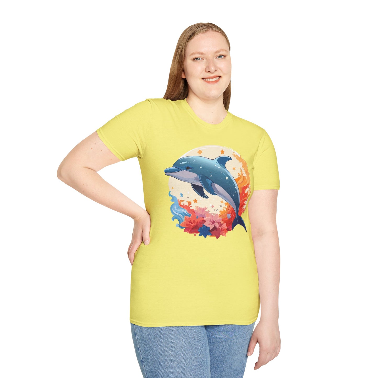 Dolphin Shirts, Shirt with Dolphin, Fish Tee Shirt, Animal Shirt