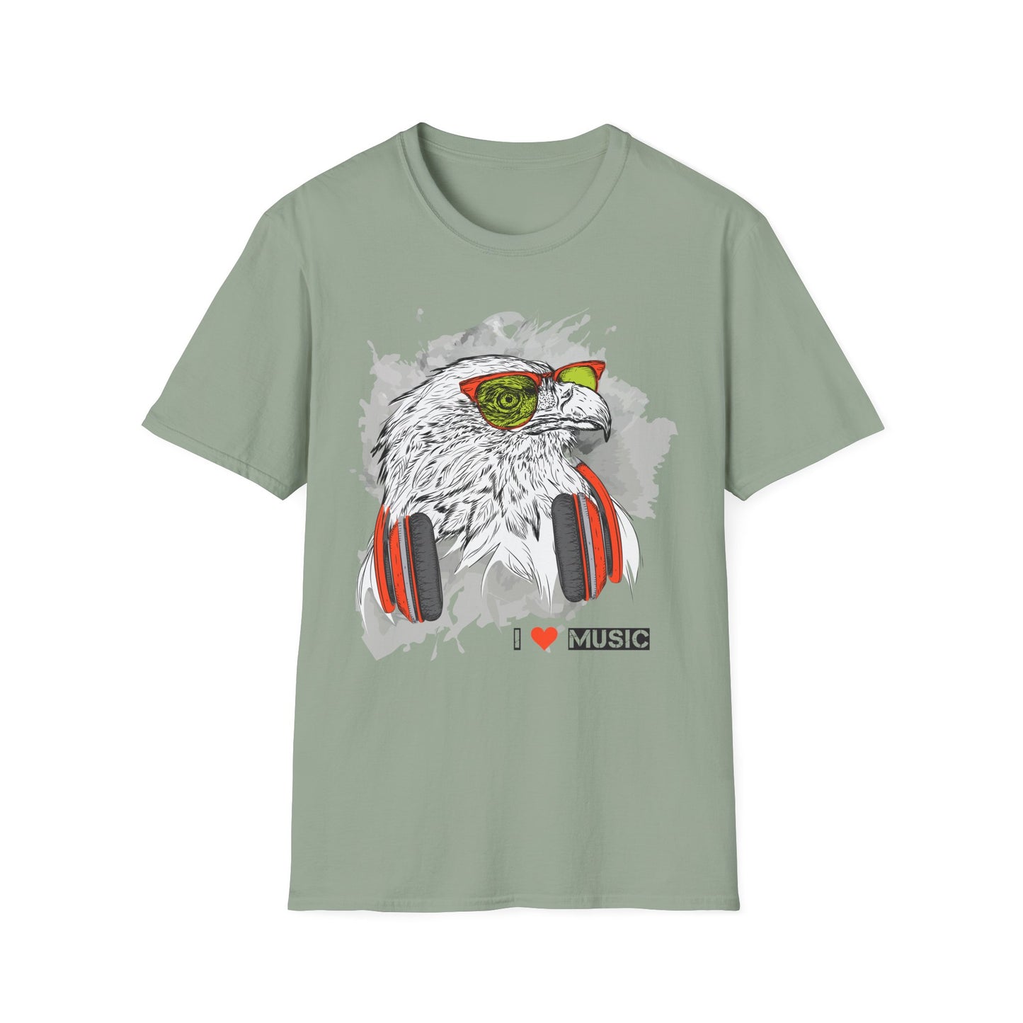 I love Music Animals Shirts, Shirt with Animals, Animals with Headphones Shirt