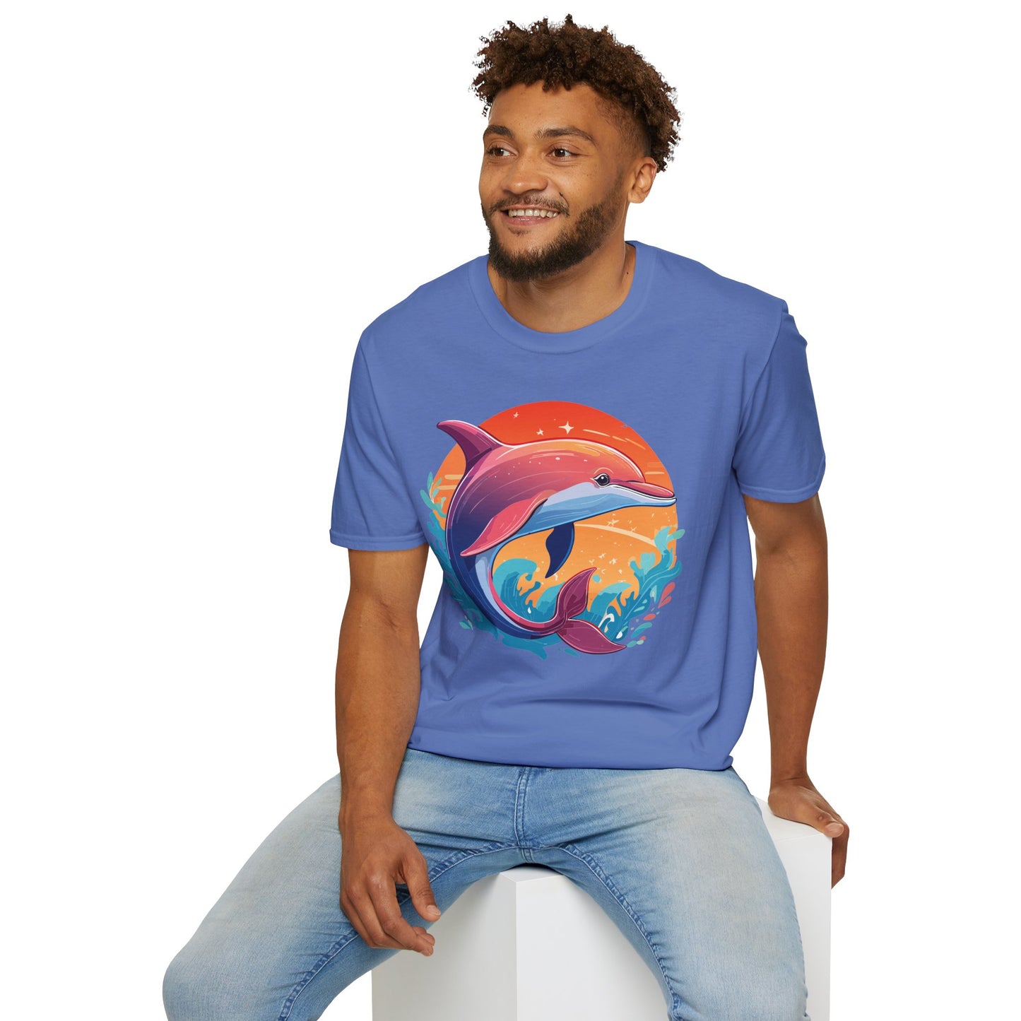 Dolphin Shirts, Shirt with Dolphin, Fish Tee Shirt, Animal Shirt