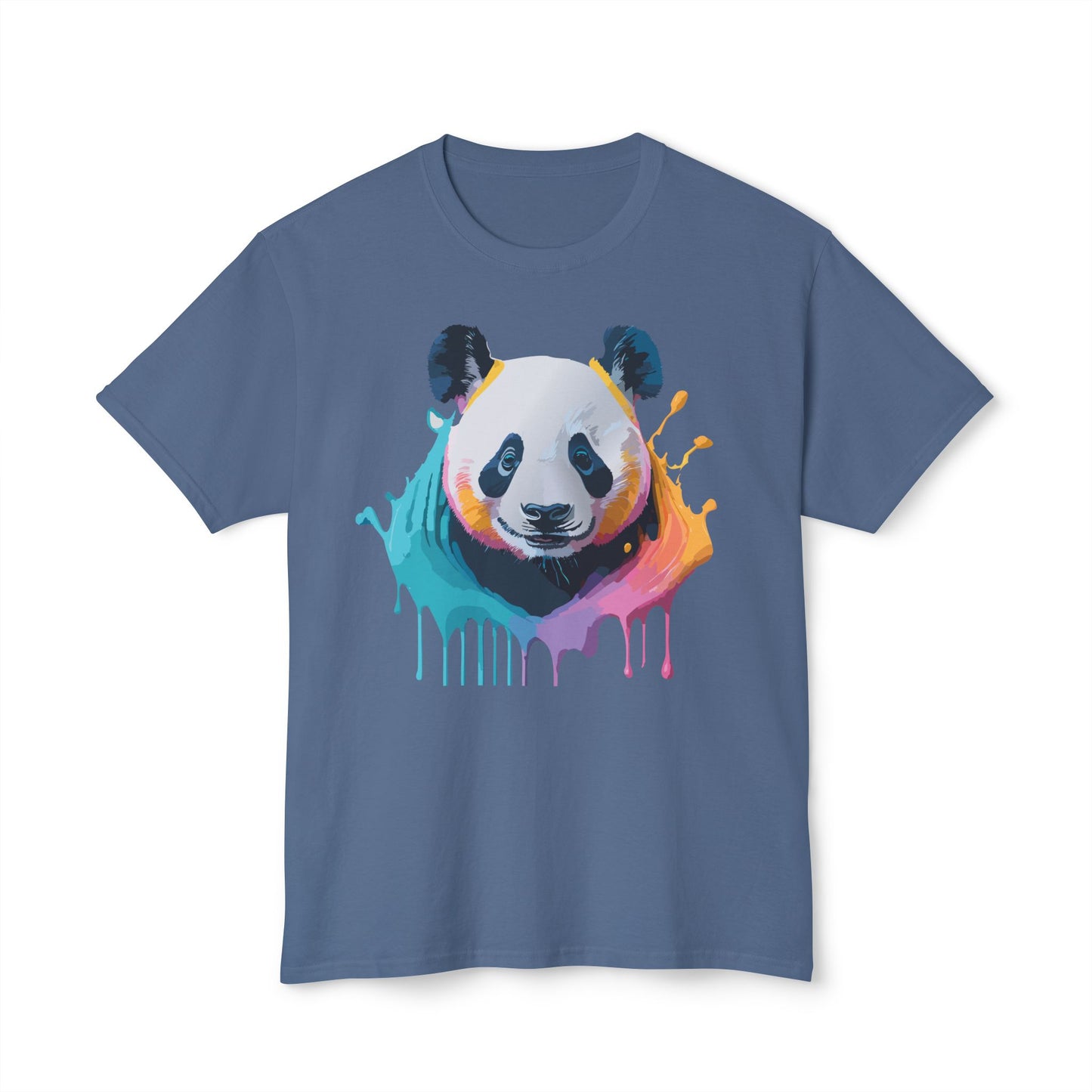 Panda T-Shirt, Vintage Panda Tee, Floral Tees, Panda Art Design Shirt, Tee Shirt with Panda Art 1