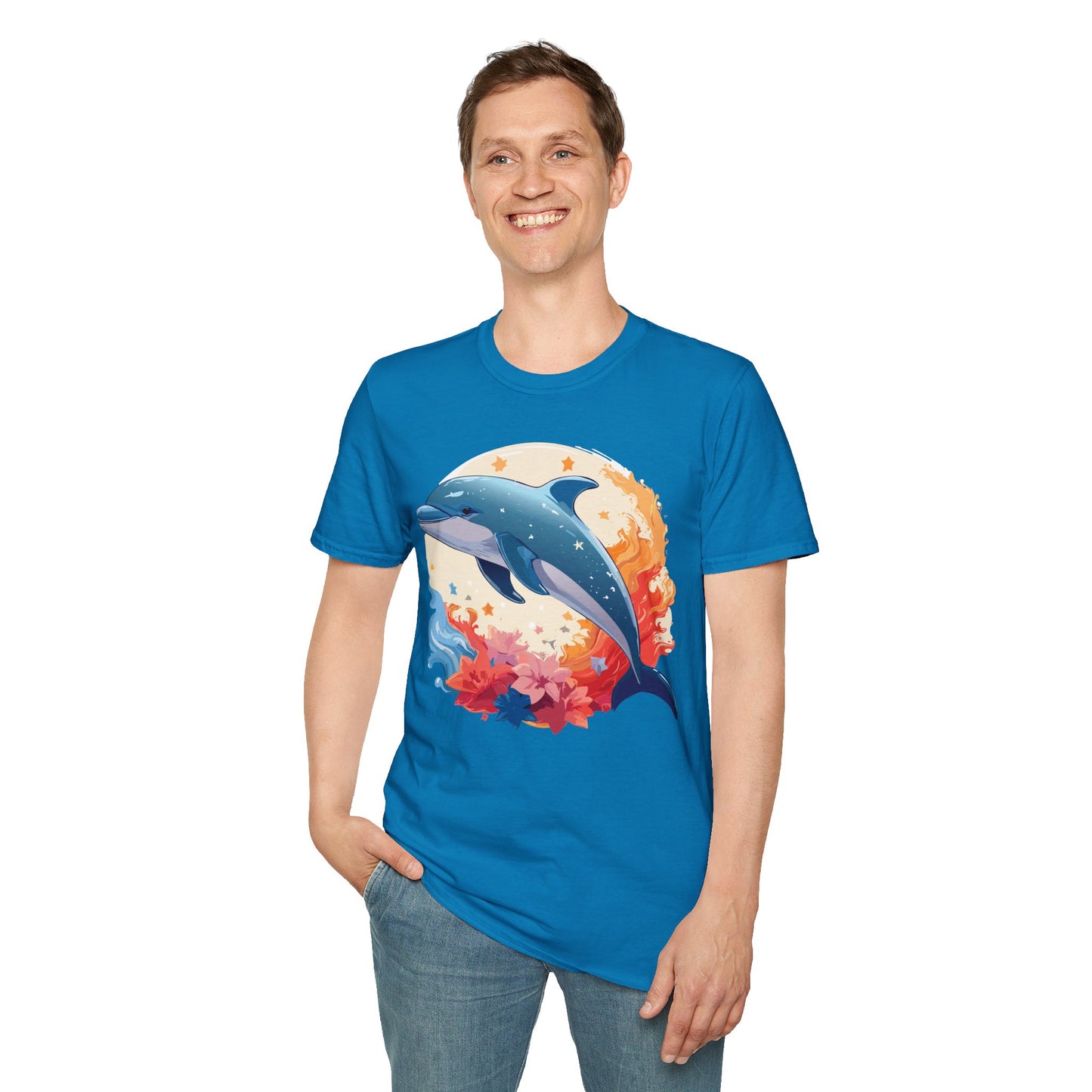 Dolphin Shirts, Shirt with Dolphin, Fish Tee Shirt, Animal Shirt