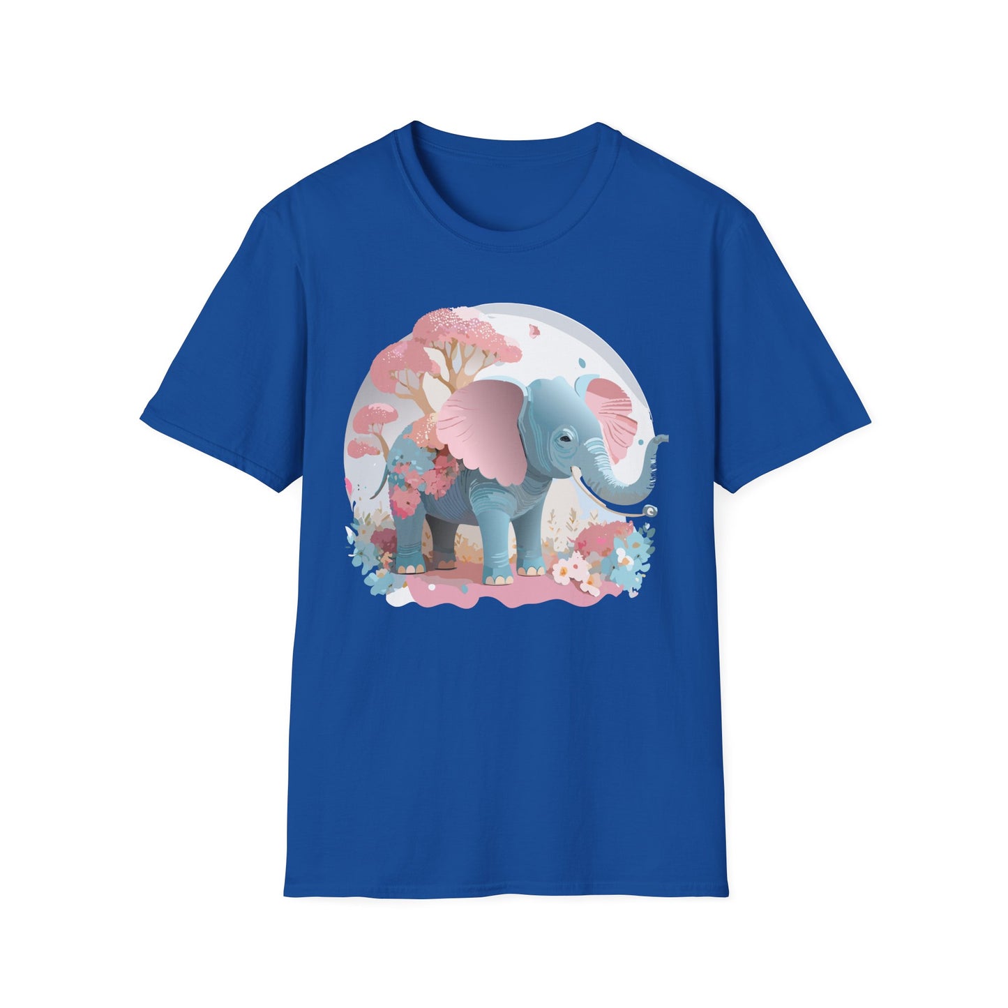 Elephant Shirt, T Shirt with Elephant, Elephant on T Shirt, T Shirt with Animation, Animals Tee Shirt