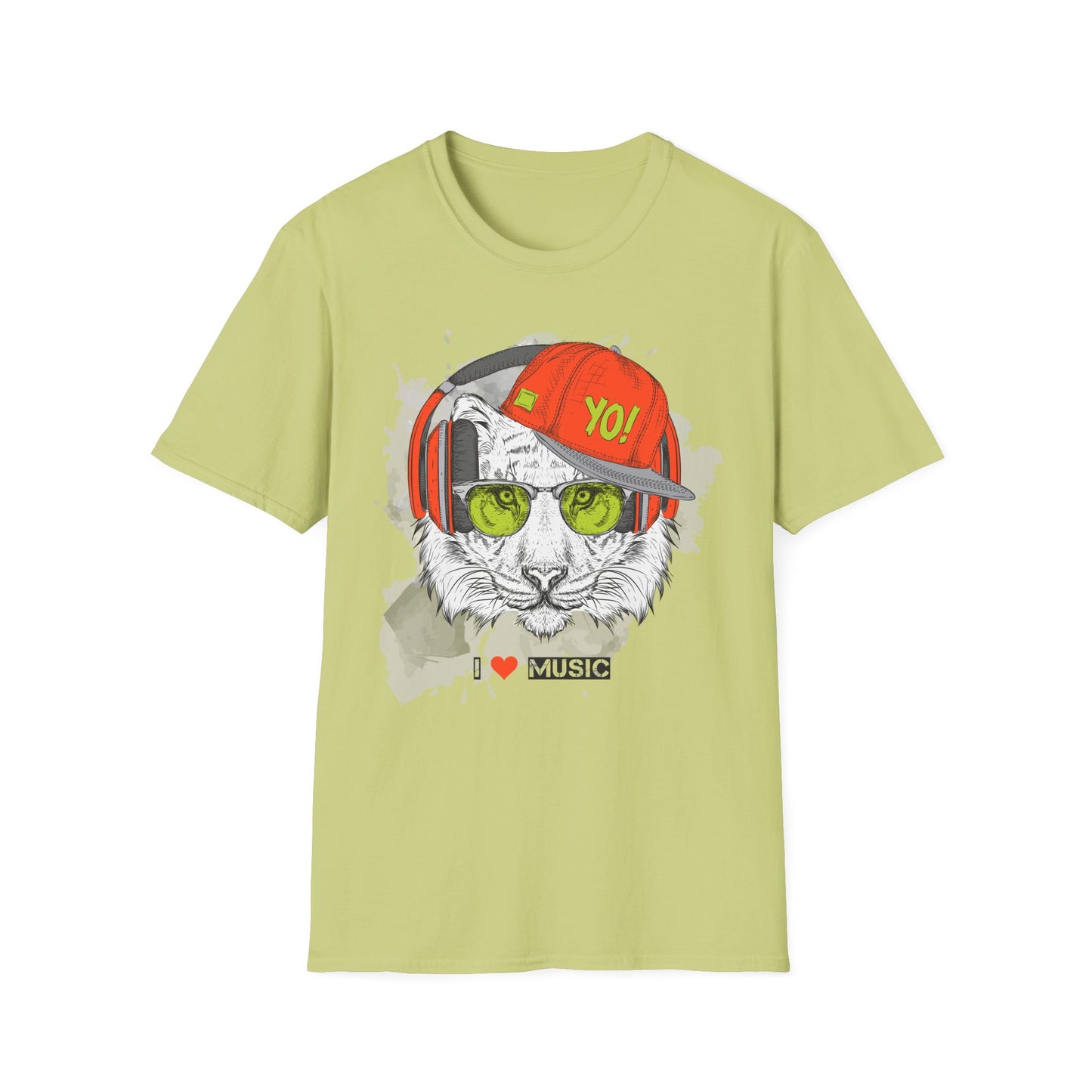 I love Music Animals Shirts, Shirt with Animals, Animals with Headphones Shirt