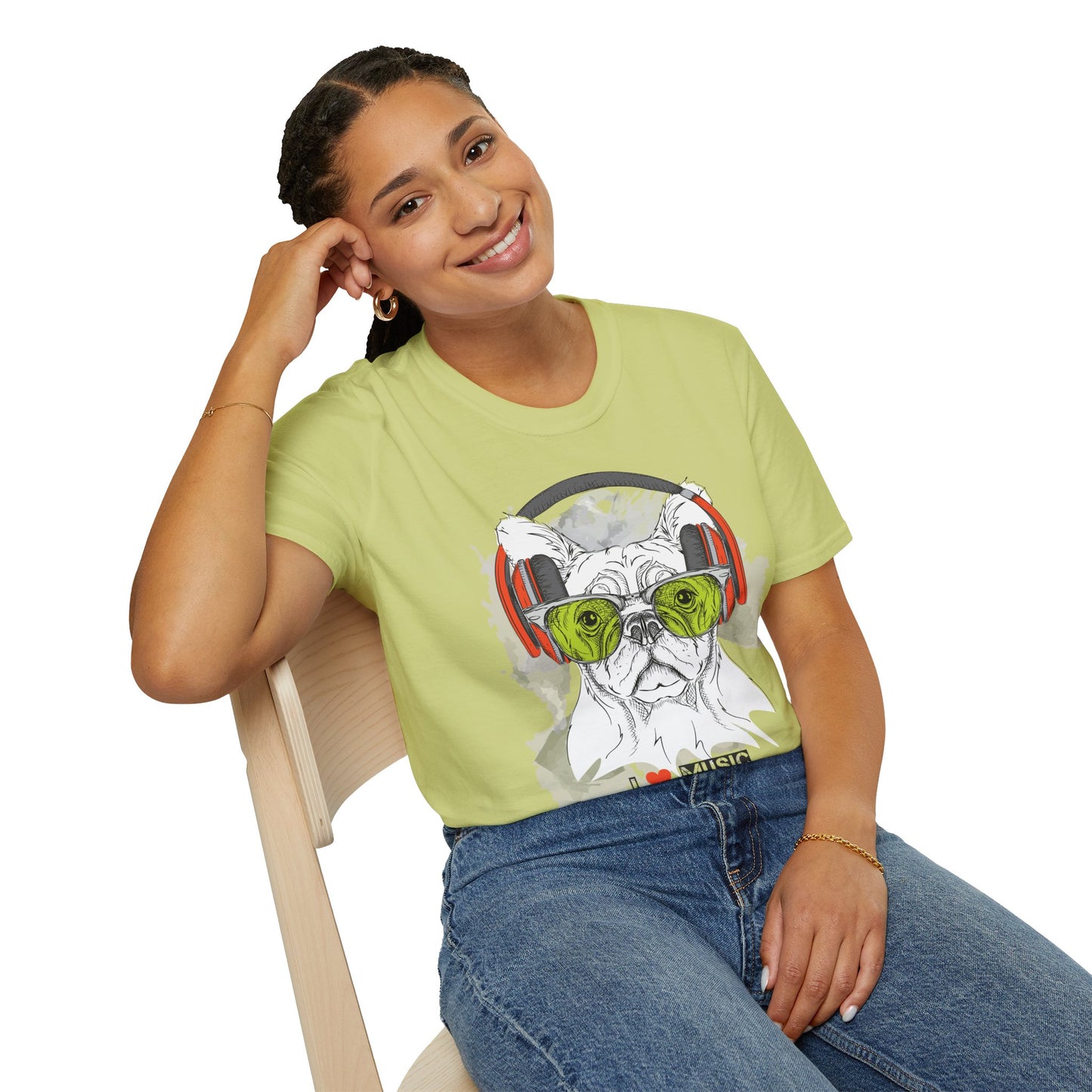 I love Music Animals Shirts, Shirt with Animals, Animals with Headphones Shirt