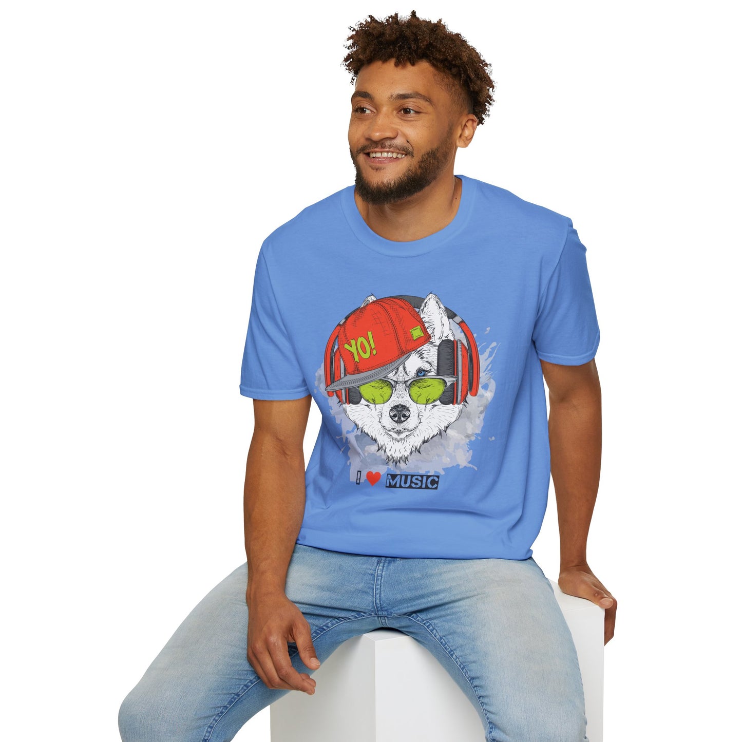 I love Music Animals Shirts, Shirt with Animals, Animals with Headphones Shirt