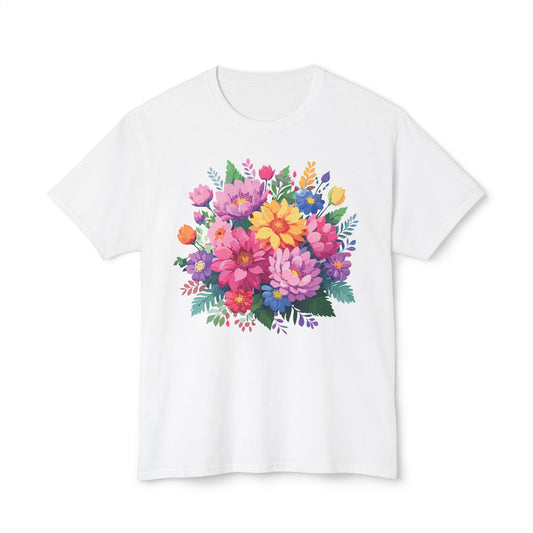 Floral T-Shirt, Vintage Flowers Tee, Floral Tees, Floral Art Design Shirt, Tee Shirt with Floral Art 11