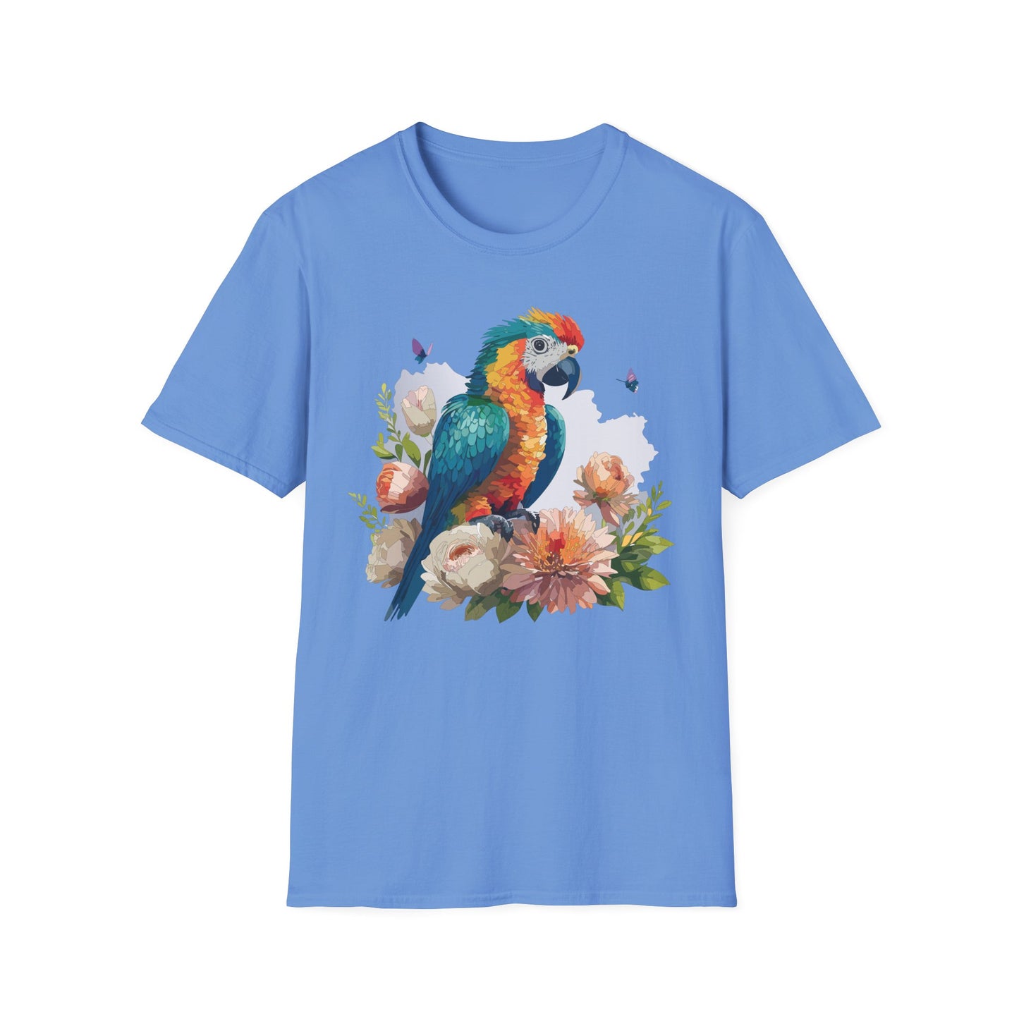 Bird T-Shirt, Floral Bird T Shirt, Shirt with Bird, Shirt with Animal