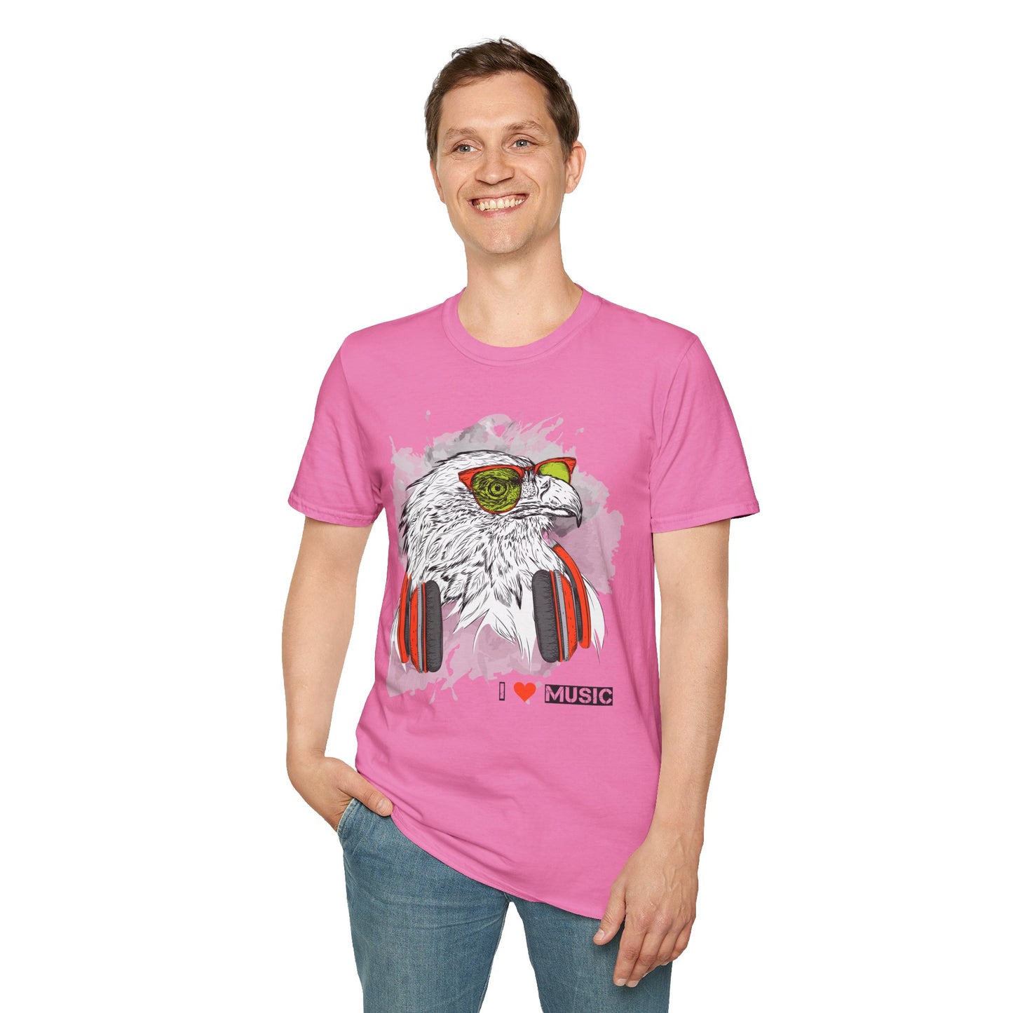 I love Music Animals Shirts, Shirt with Animals, Animals with Headphones Shirt