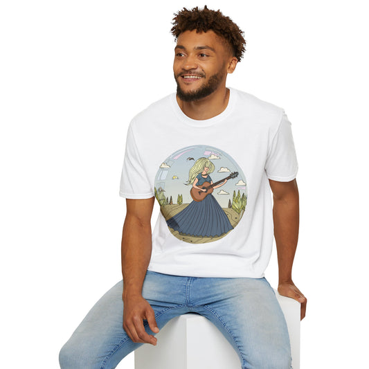 Womens Graphic T Shirt Art Design Tee Softstyle Cotton Ring-Spun Unisex Short Sleeve