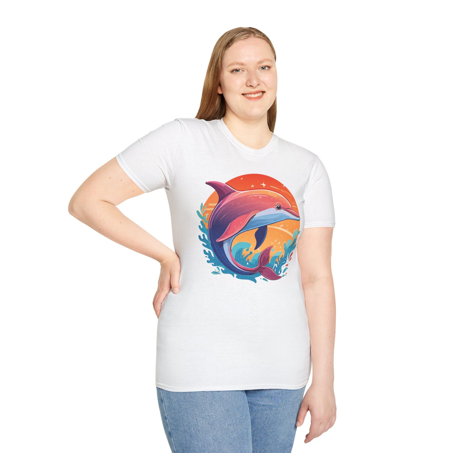 Dolphin Shirts, Shirt with Dolphin, Fish Tee Shirt, Animal Shirt